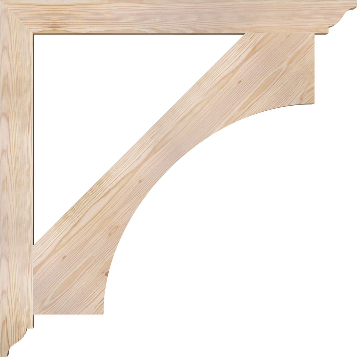 Ekena Millwork BKT04X38X38WTL01SDF Exterior-Brackets-Braces - View #3