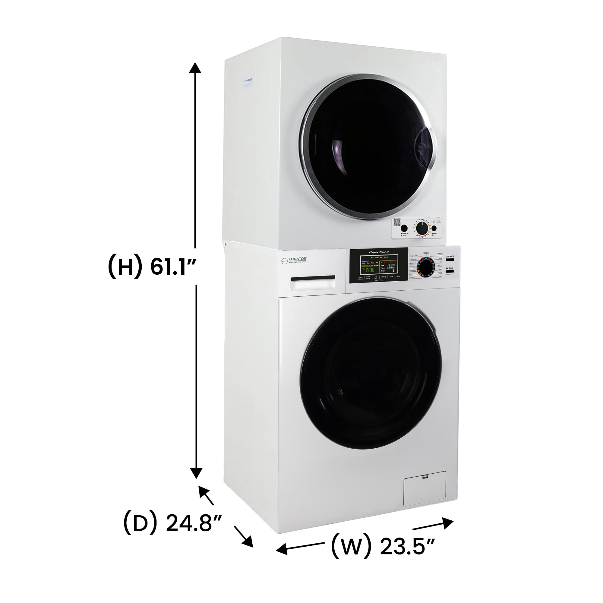 Equator Advanced Appliances EW 835 + ED 850 Combo-Washer-And-Dryer - View #2