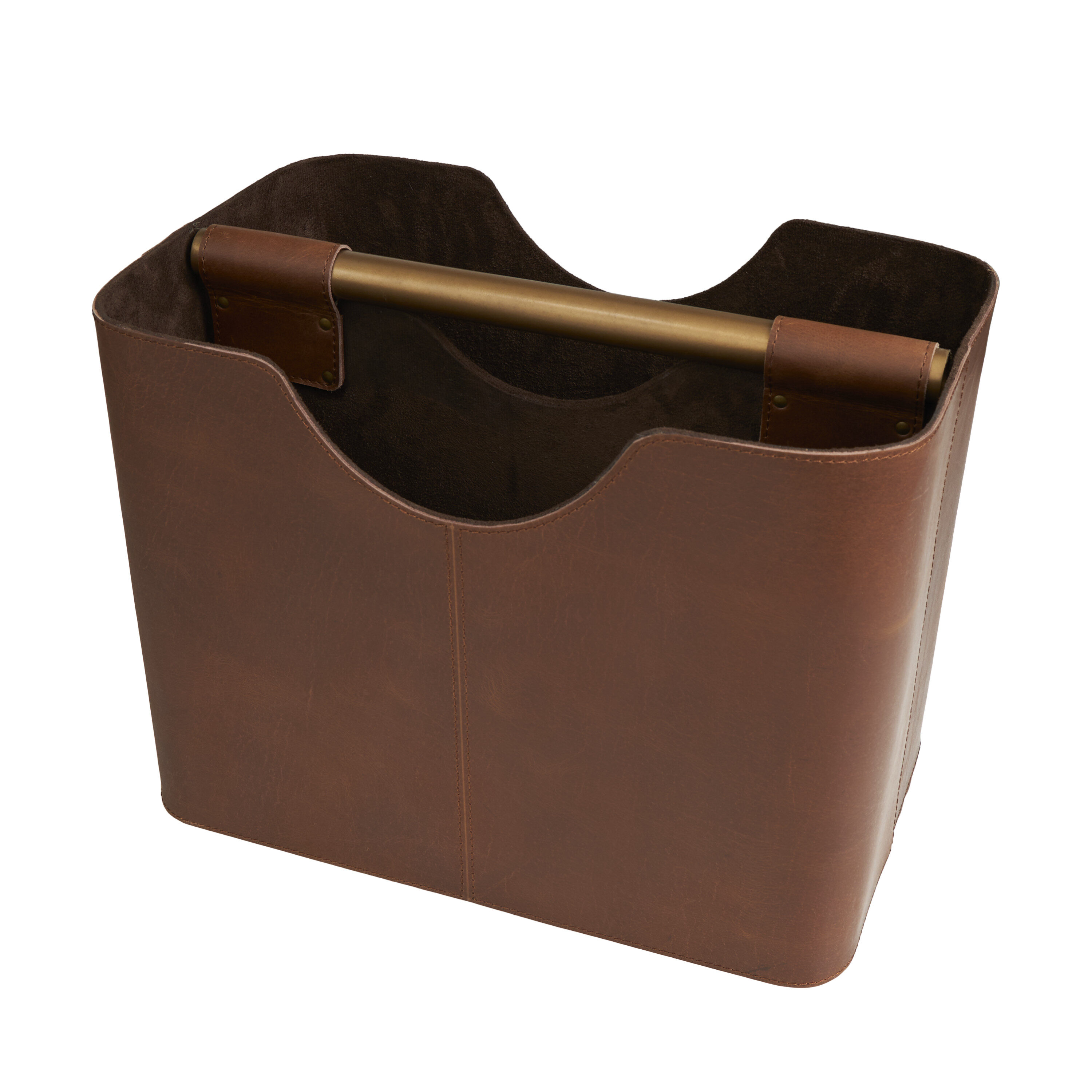 Grayson Lane 820088 Wood 1 Compartment Magazine Holder, Pack of 1, Brown