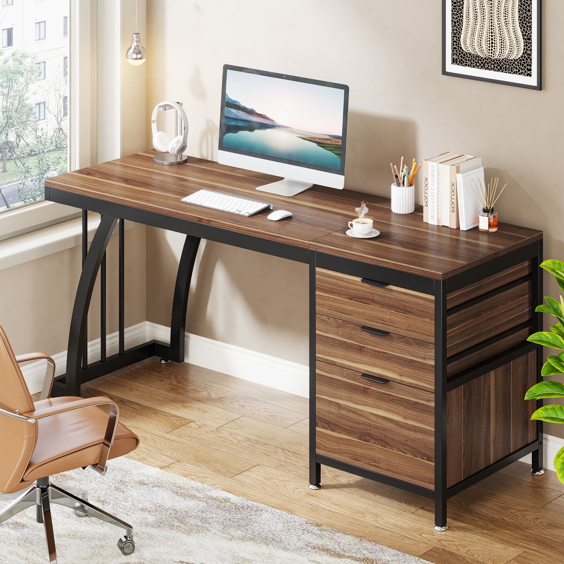 Fnova LWTJ-M0048 Office-Tables - View #2