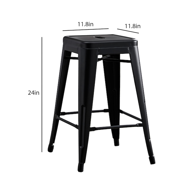 Bar Stool In The Stools, 24 Inch Metal Bar Stools Set Of 2