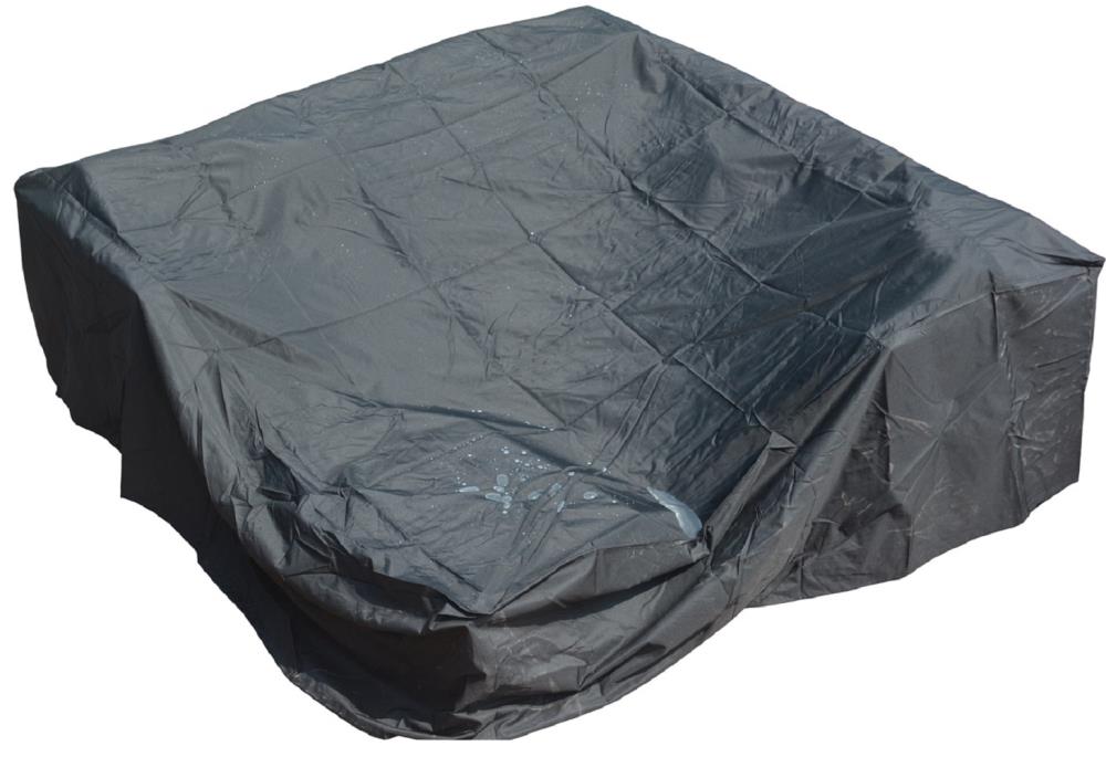 Direct Wicker EN-DW-RC-1120 Rain cover Black Polyester Patio Furniture Cover For Dining set