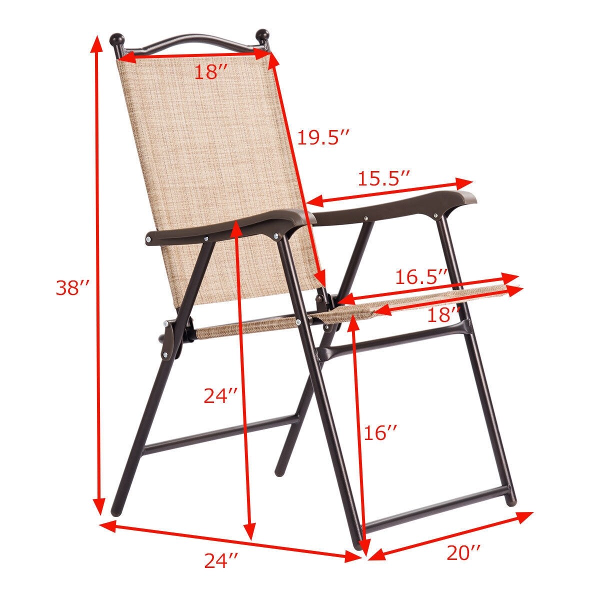 Clihome CWCH-OP3568-2YE Patio-Chairs - View #7