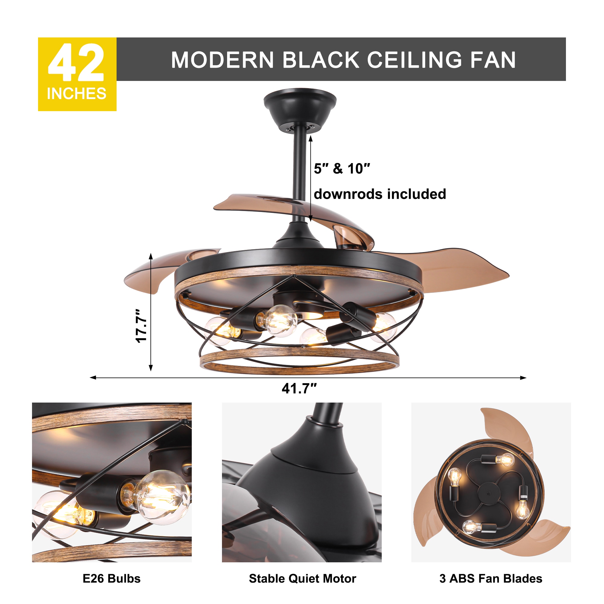 Oaks Decor DC4267OKEL Ceiling-Fans - View #7