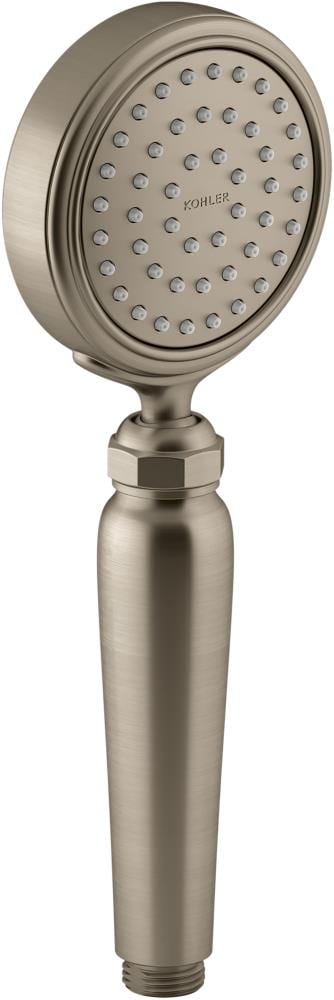 KOHLER K-72776-G-BV Artifacts 1.0 -Spray Vibrant Brushed Bronze Handheld Shower Head 1.75 GPM
