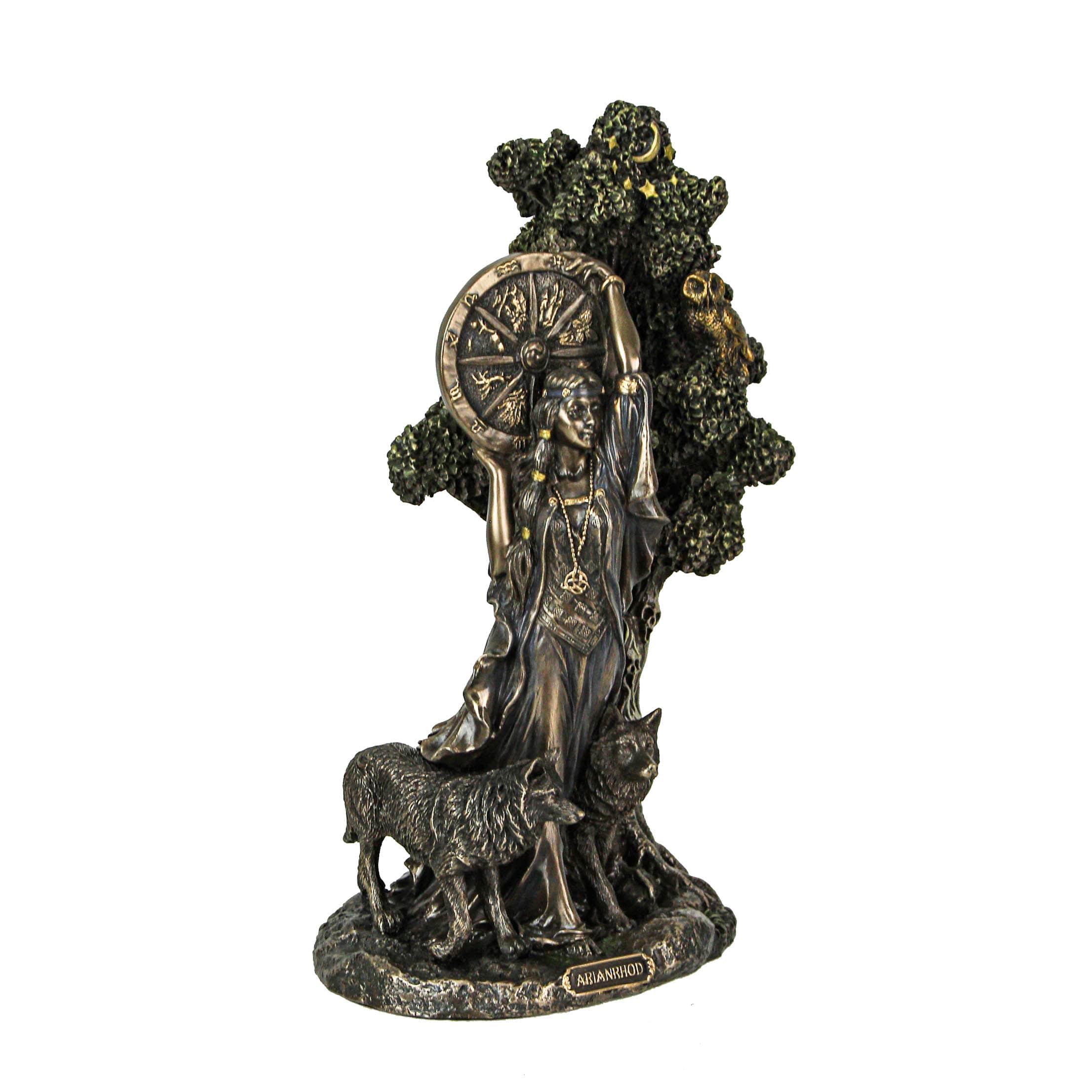 Veronese Design US-WU77889A4 Arianrhod- Celtic Goddess of Fertility and Fate Bronze Finish Statue