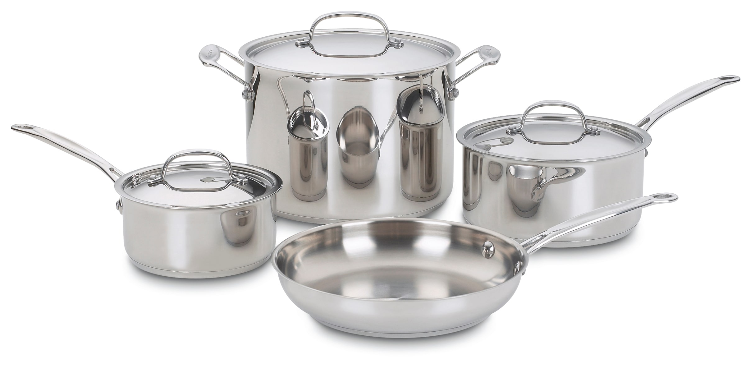 Cuisinart 7-Piece Chef's Classic 12.8-in Stainless Steel Cookware Set with  Lid(s) Included at Lowes.com