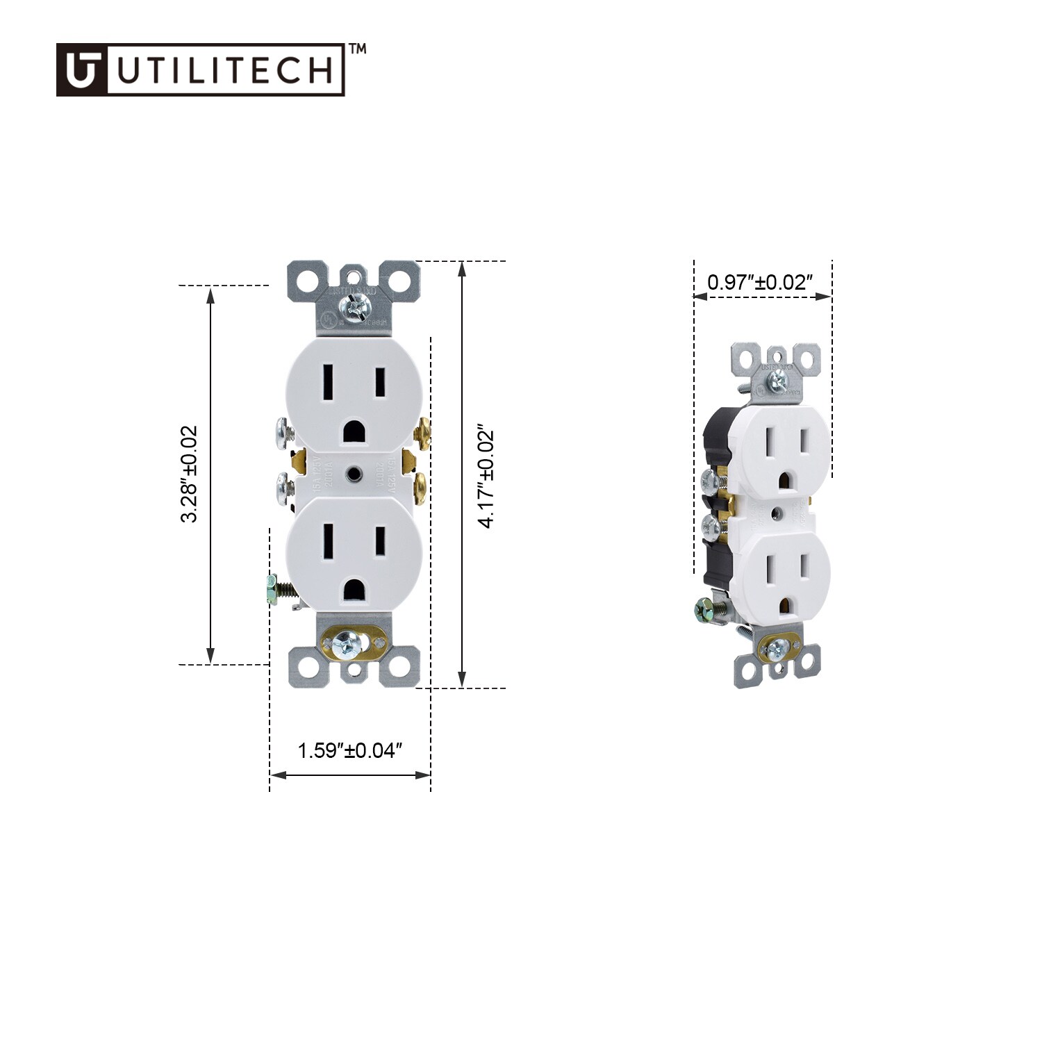 Utilitech 2001A-WH10 receptacles - View #3
