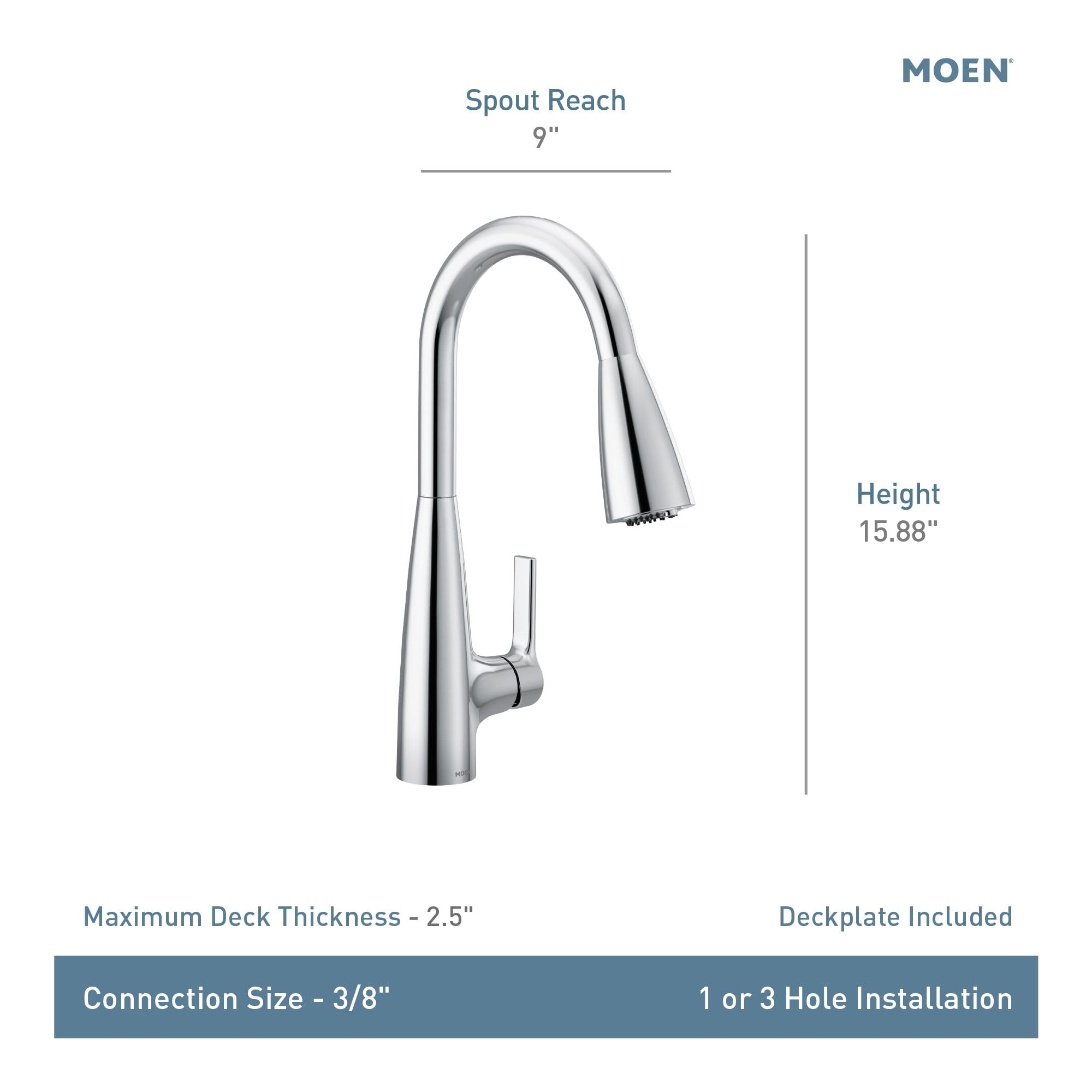 Moen F87627SRS Kitchen-Faucets - View #5