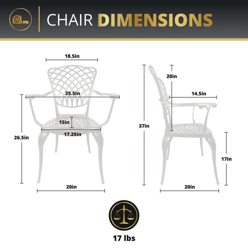 Kinger Home DTS-001CA Patio-Chairs - View #6