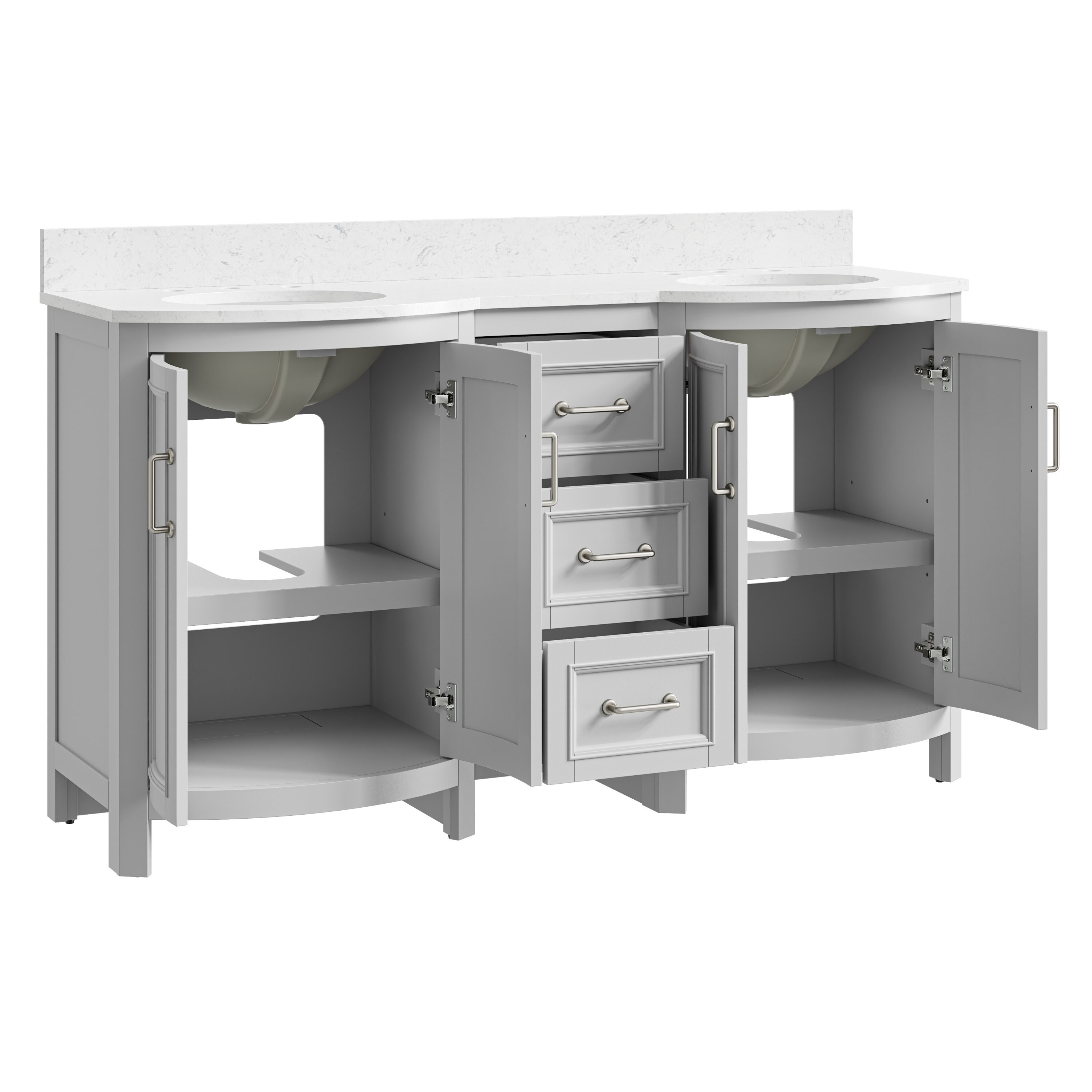 allen + roth 1007VTC-60-242-925UO Bath-Vanity-Combo - View #4