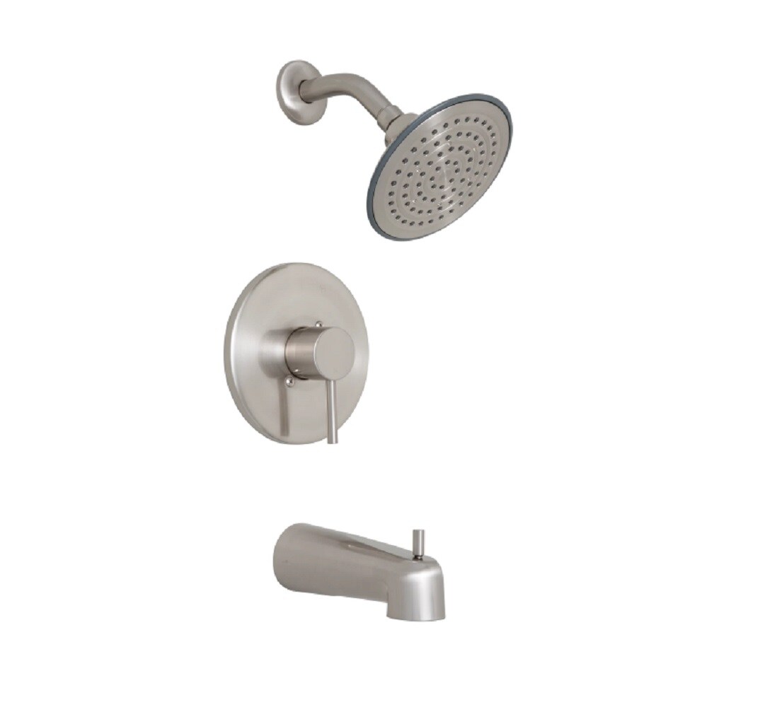 PROFLO PF8830GZBN Brushed Nickel 1-handle Single Function Round Shower Faucet