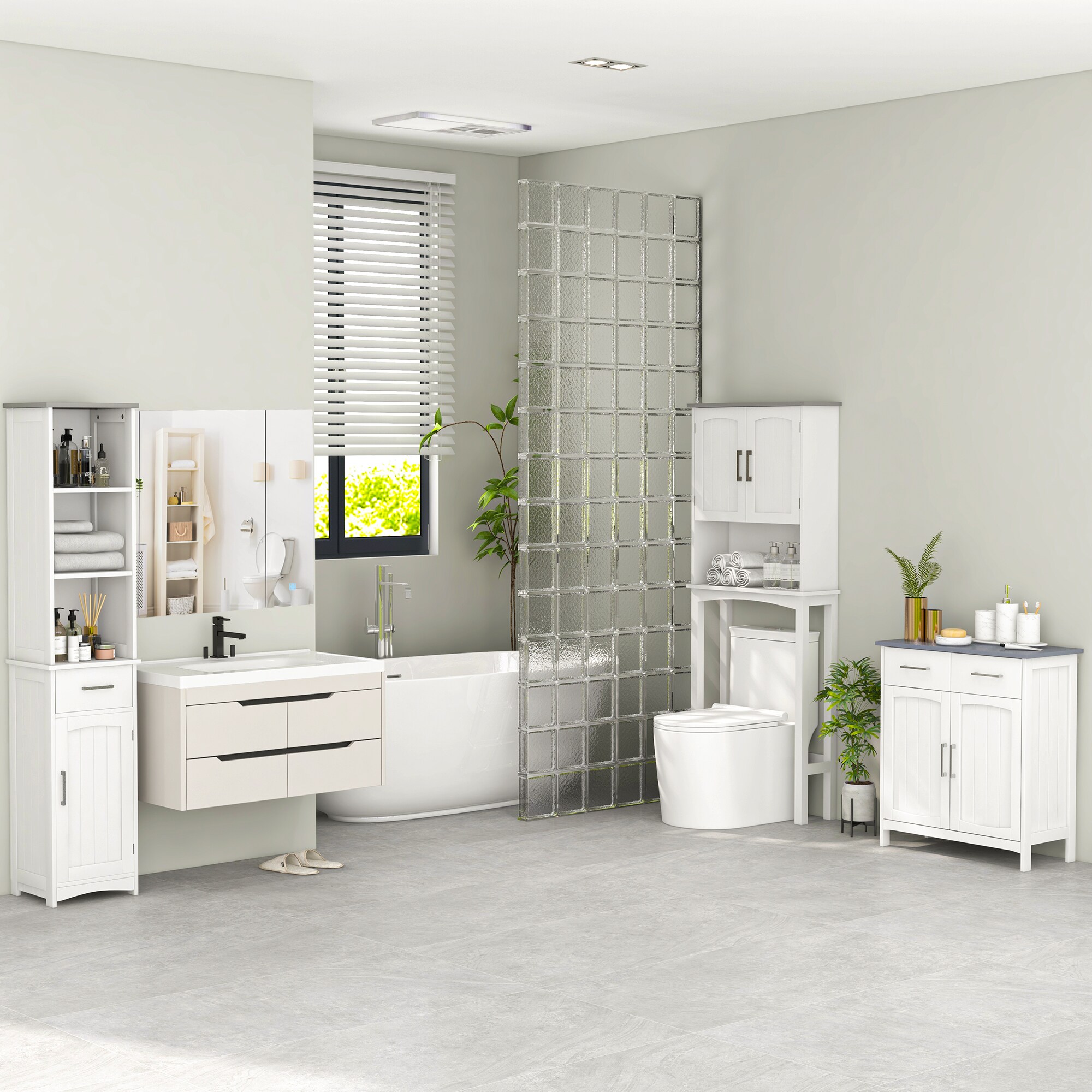 kleankin 834-364LG Linen-Cabinets - View #9