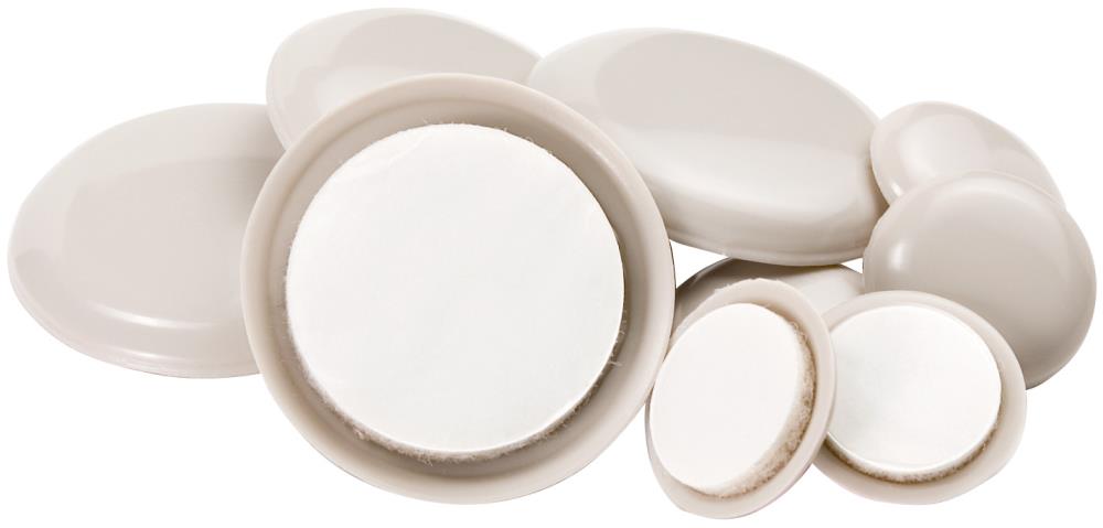 Scotch 16-Pack 3-1/2 In Round Felt and Plastic Carpet Furniture