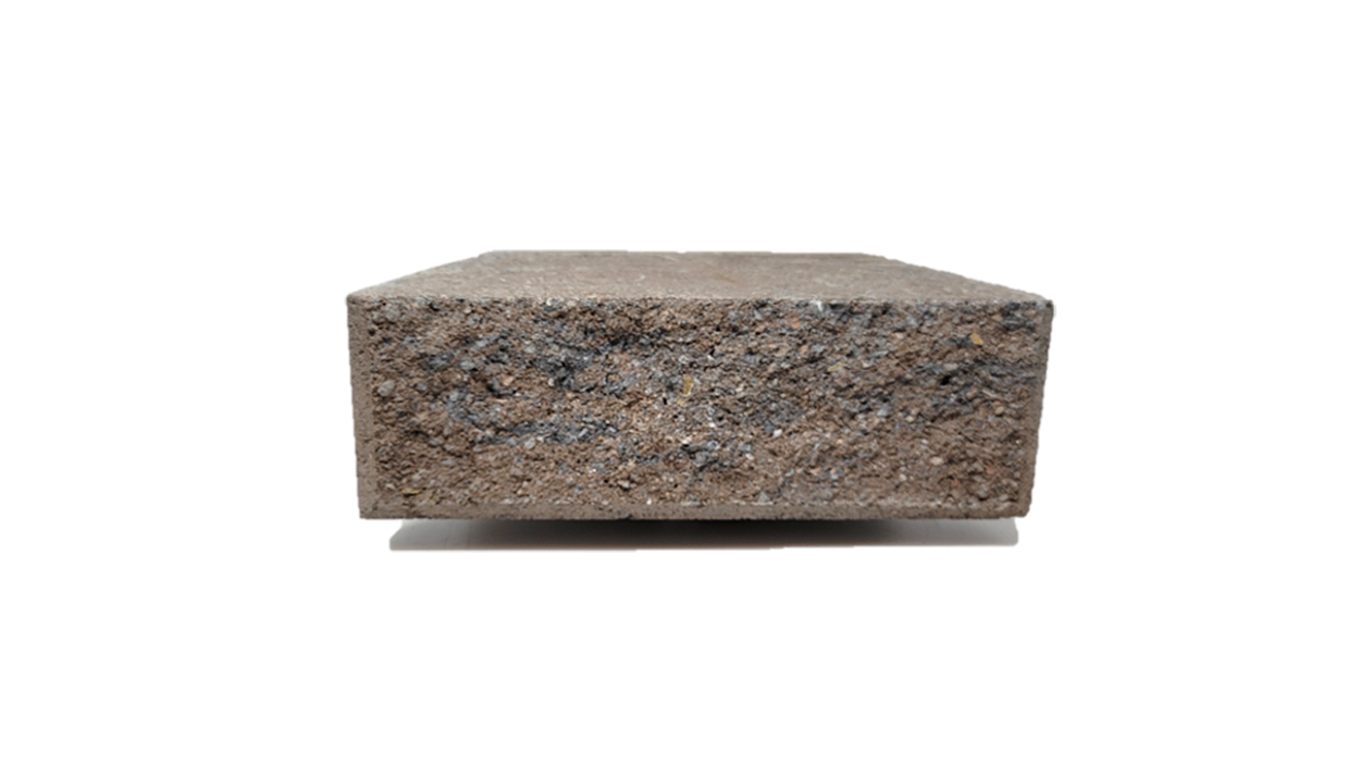 4-in H x 12-in L x 7-in D Brown/Charcoal Concrete Retaining Wall Block | - Lowe's KGWBC