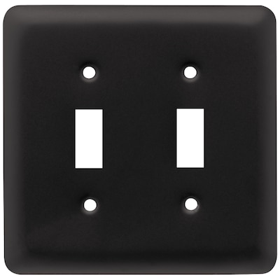 Spectrum Matt Black Toggle Switch 3 Gang SFB283