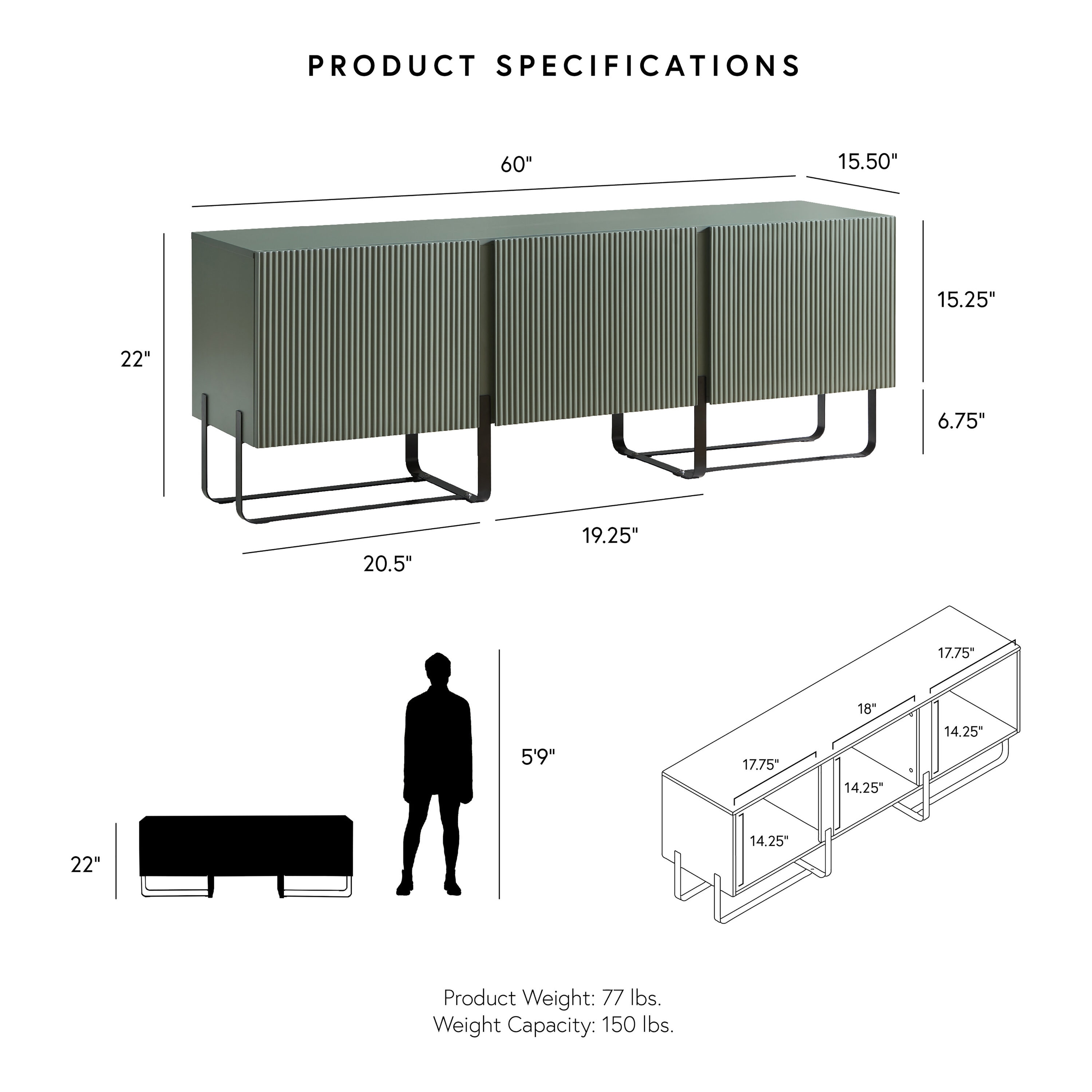 Furniture of America IDI-223160 Tv-Stands - View #3