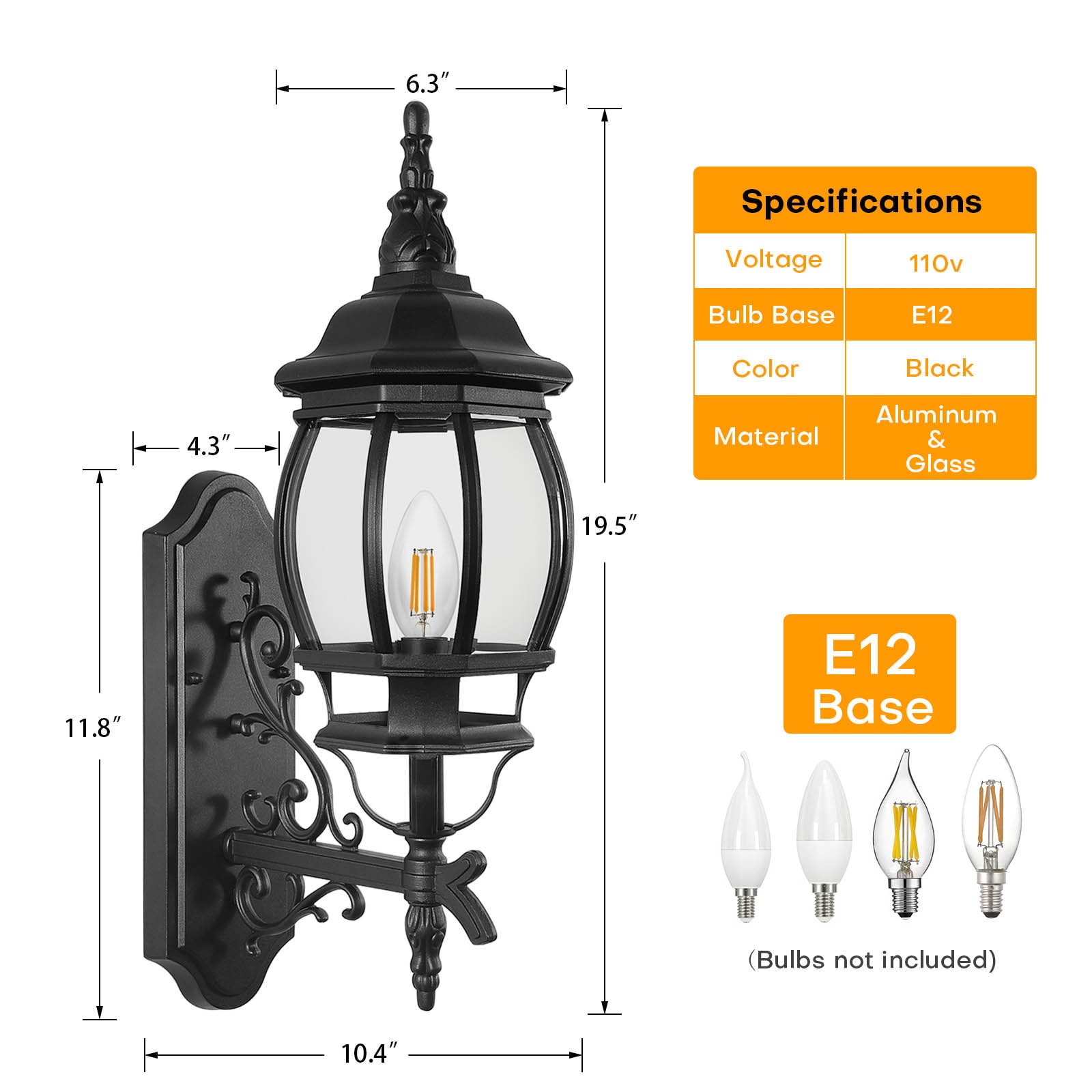 LamQee 06FTL0241ABK Outdoor-Wall-Lighting - View #11