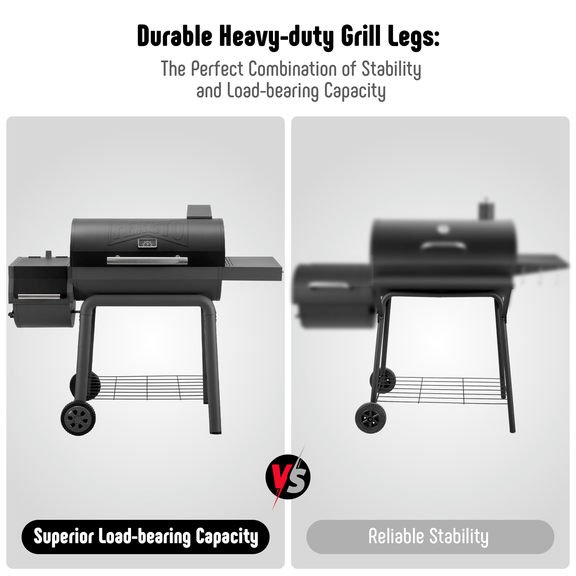 Feasto CG3019S Charcoal-Grills - View #8