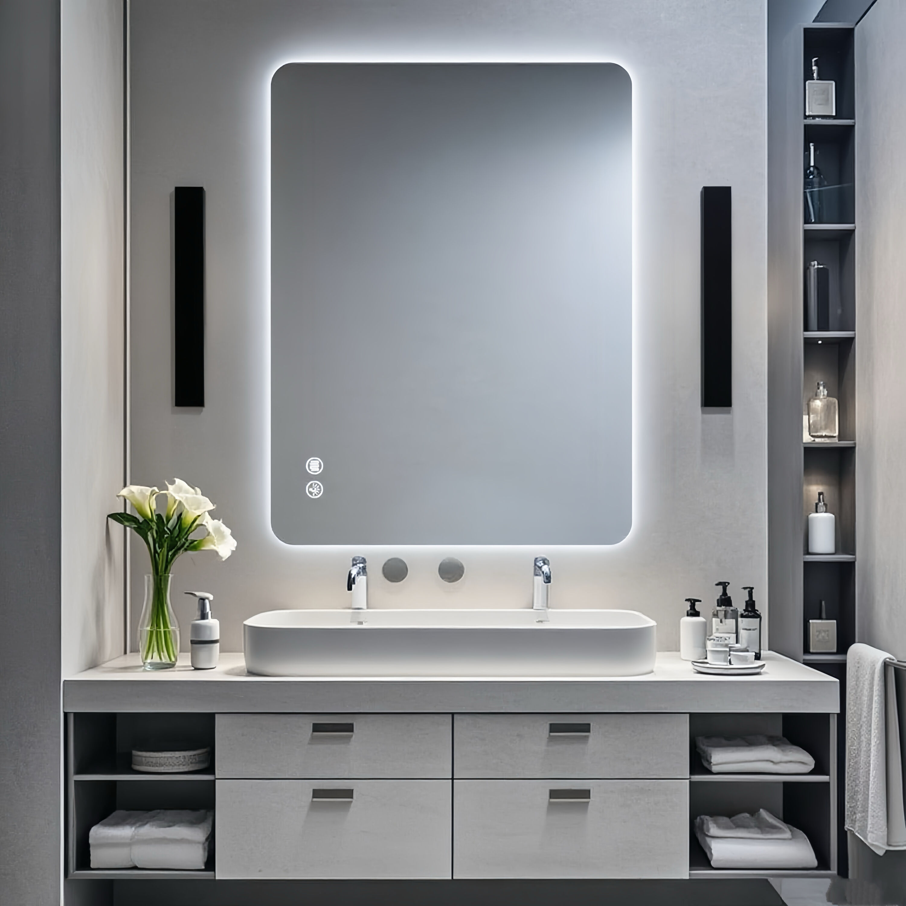 LUXEYARD DS-R-3P356277 Framed-Bath-Mirrors - View #2