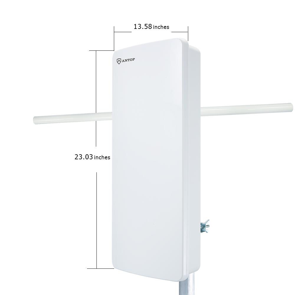 Smartpass Amplified Indoor/Outdoor HDTV Antenna (AT-400BV) popular - White