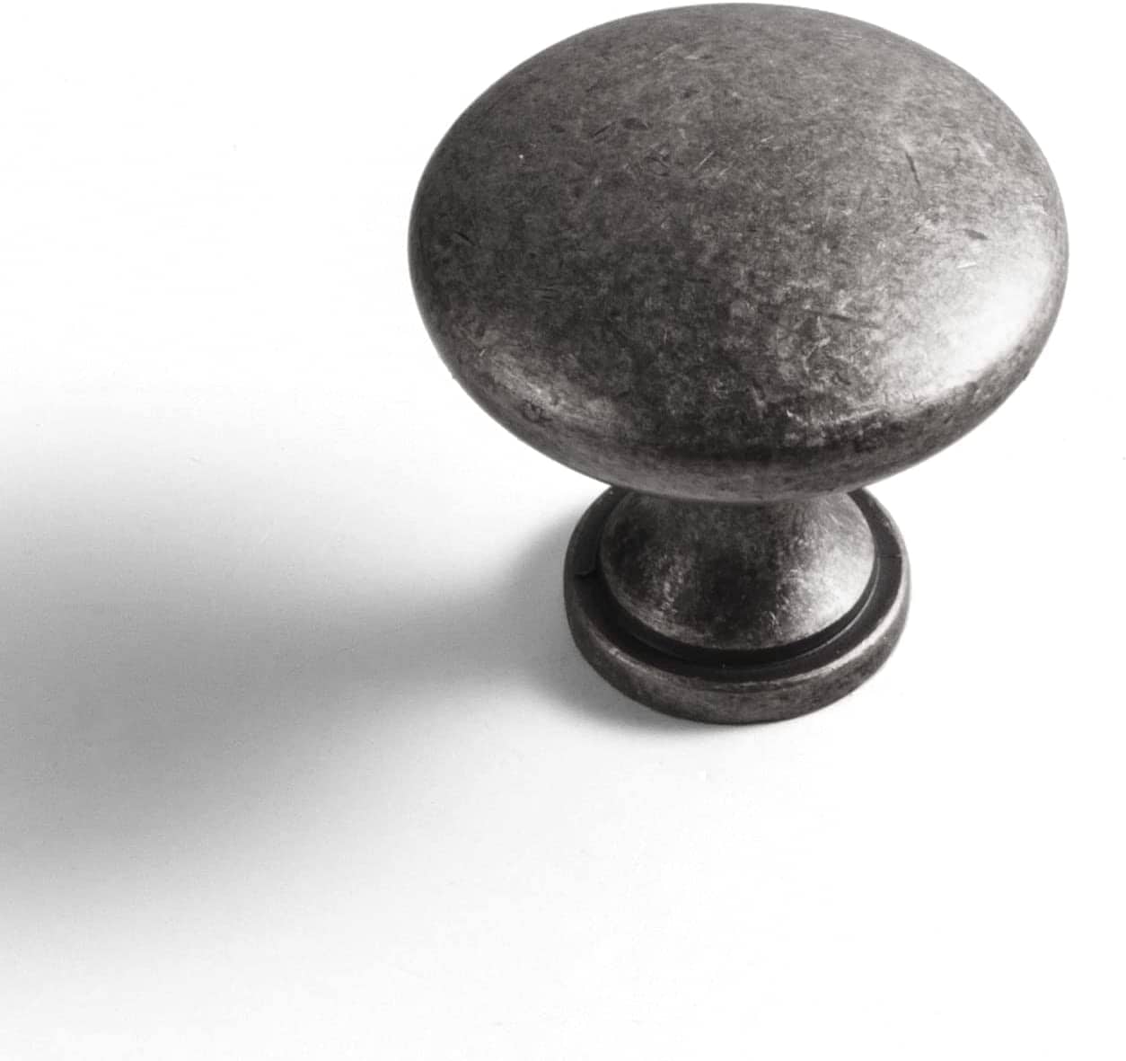 Miaokesen 9330GY-DK 1-3/16-in Antique Silver Mushroom Classic Cabinet Knob 6 -Pack