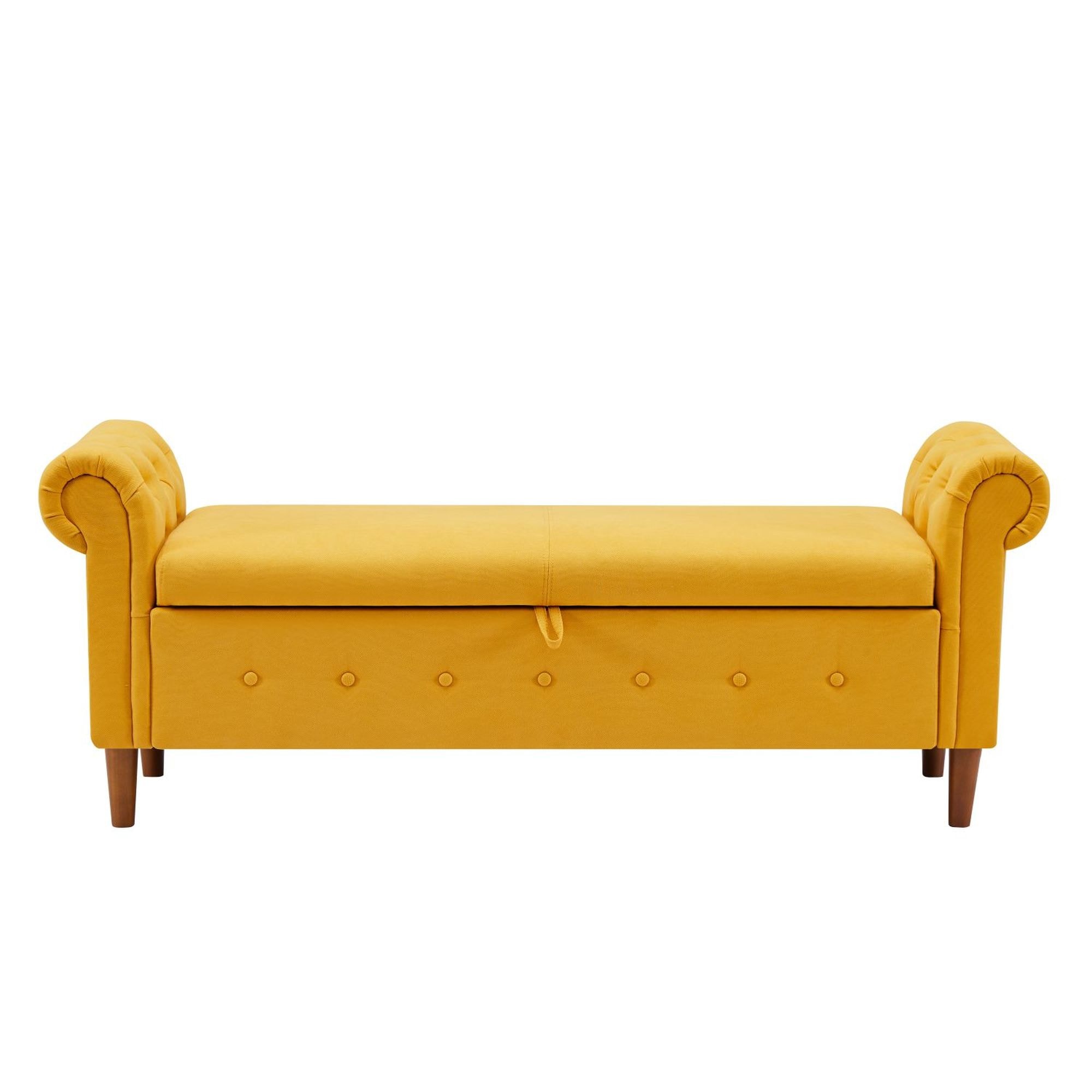 JASMODER L2039YL 22.10-Inches Modern Yellow Sofa