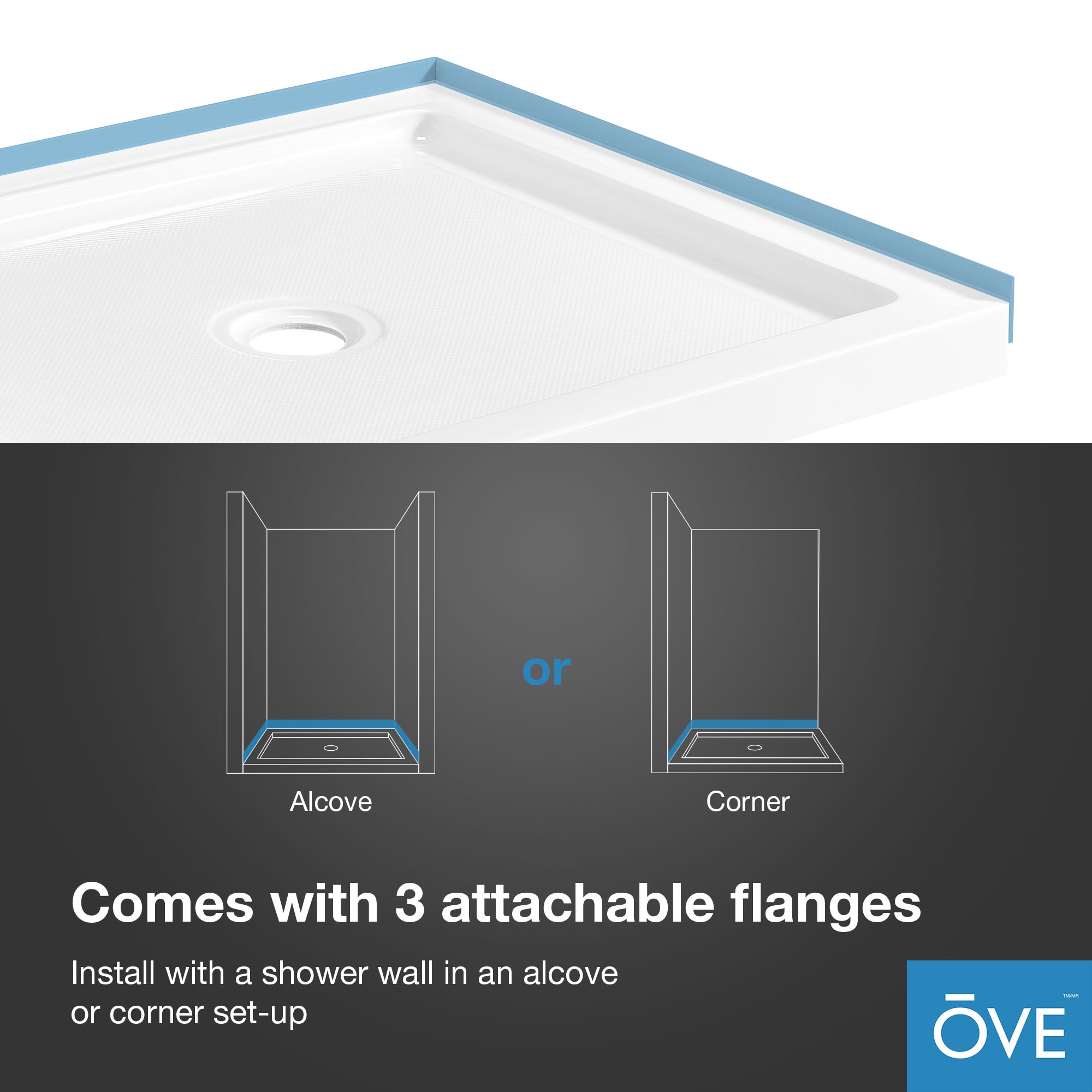 OVE Decors 15SBR-BALI40-WHT Shower-Floors - View #8