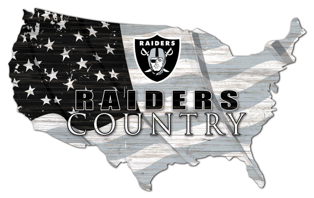 Fan Creations Oakland Raiders 24-in H x 24-in W Sports Print in the Wall  Art department at