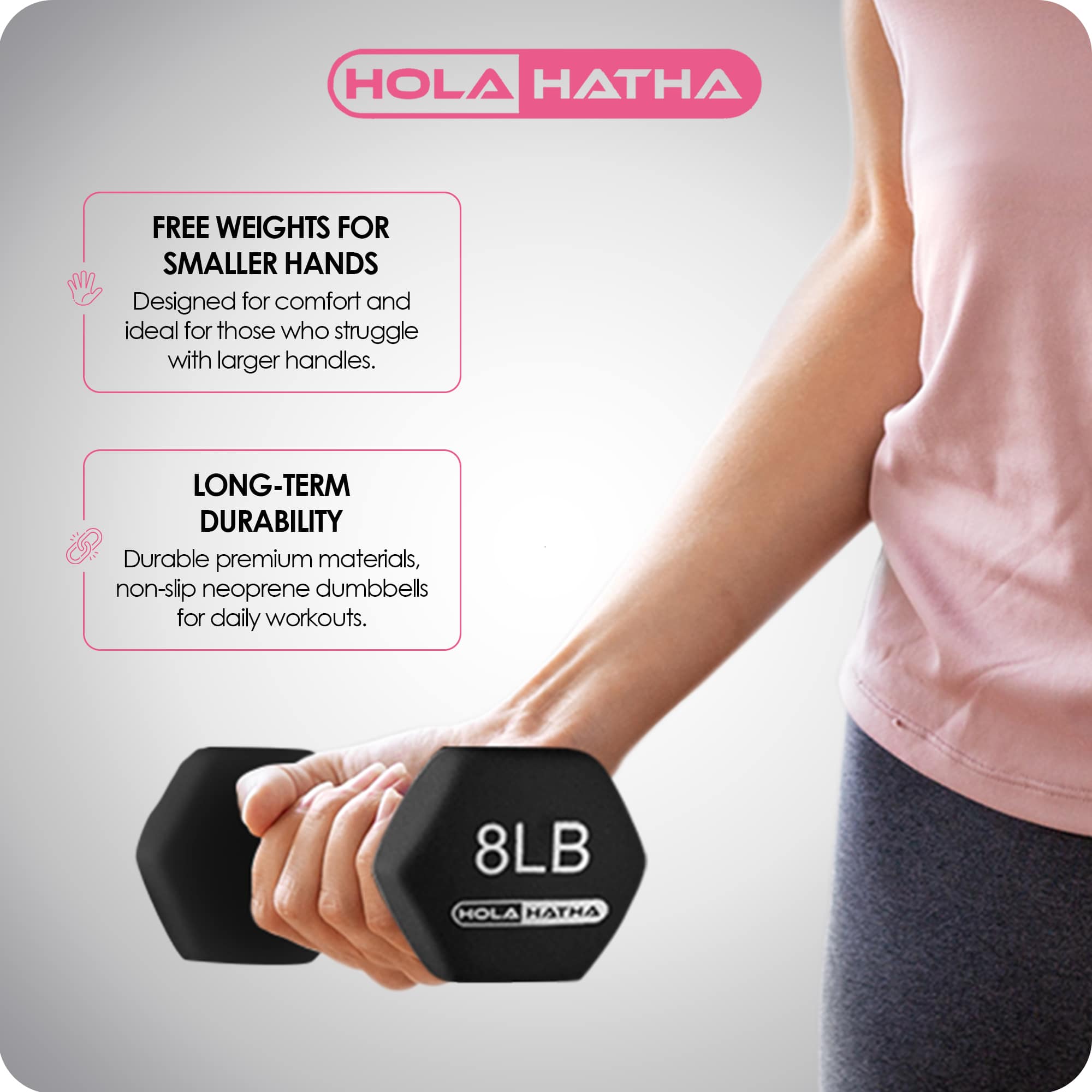 HolaHatha 403229 dumbbells - View #4