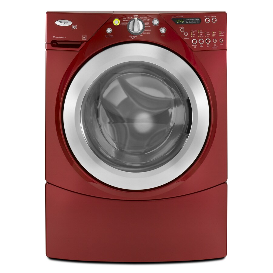 red whirlpool duet washer and dryer