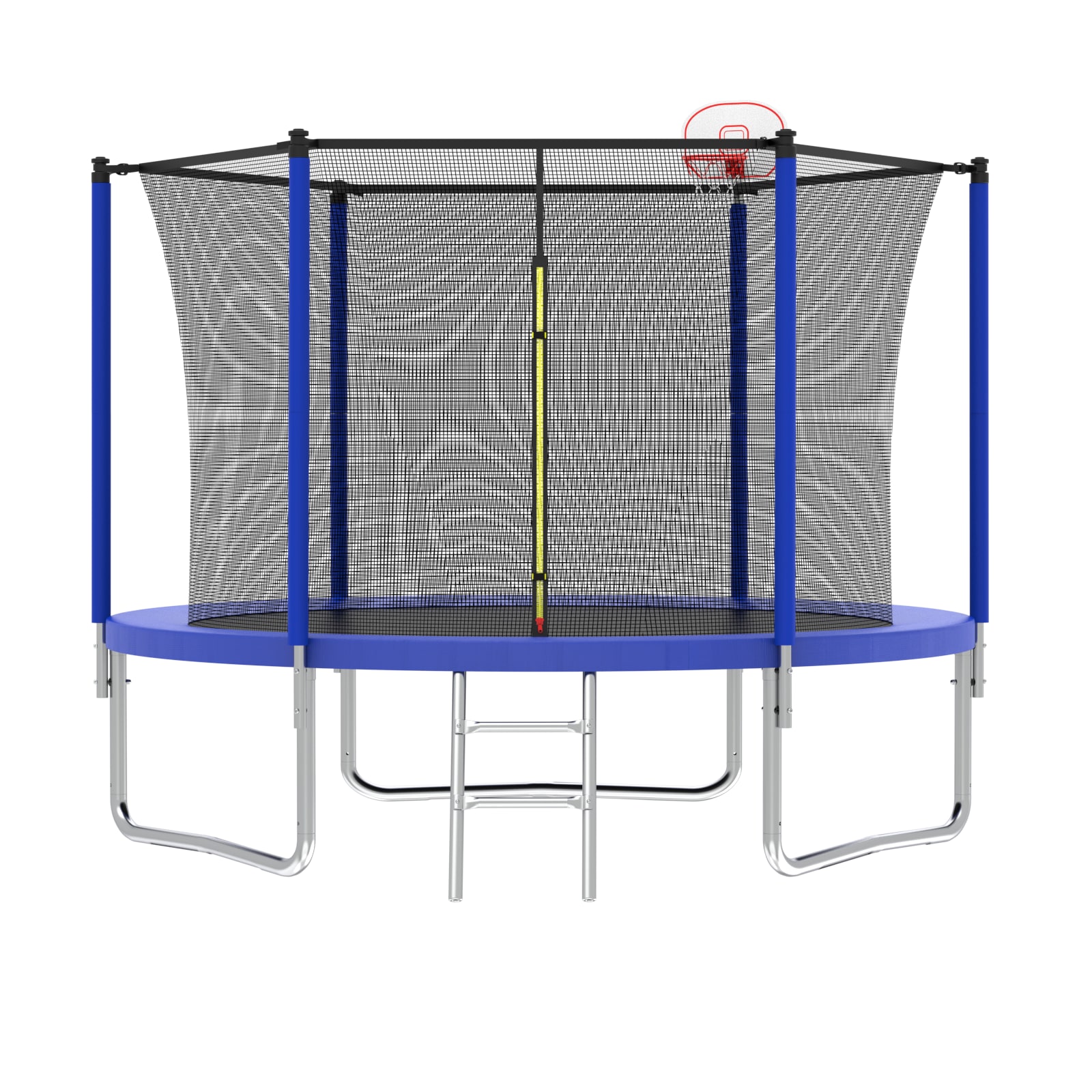 Kahomvis Trampoline 10-ft Round Backyard in Blue in the Trampolines ...