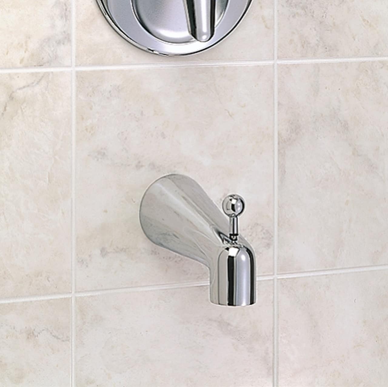 American Standard Polished Chrome Universal Fit Bathtub Spout With 9198