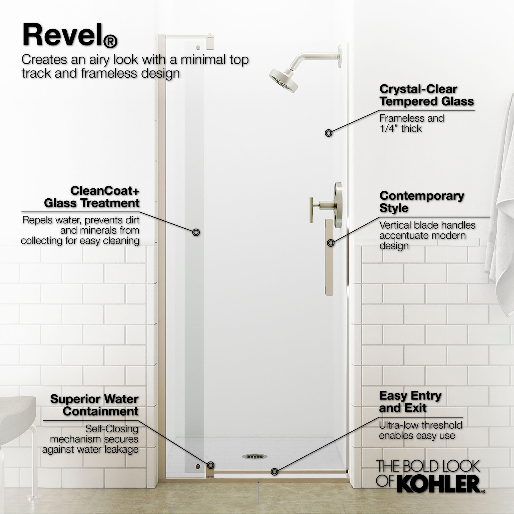 KOHLER 707510-L-BNK Shower-Doors - View #2