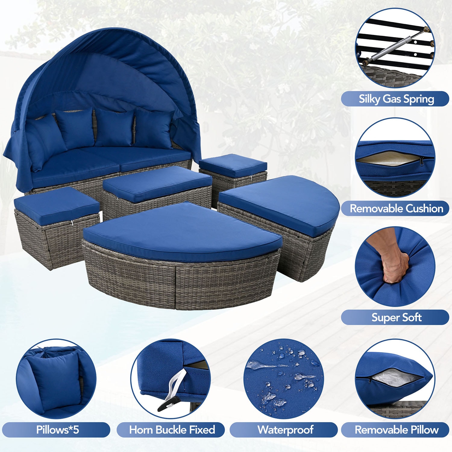 Bybafun YA3800112 Patio-Sofas-Daybeds - View #14