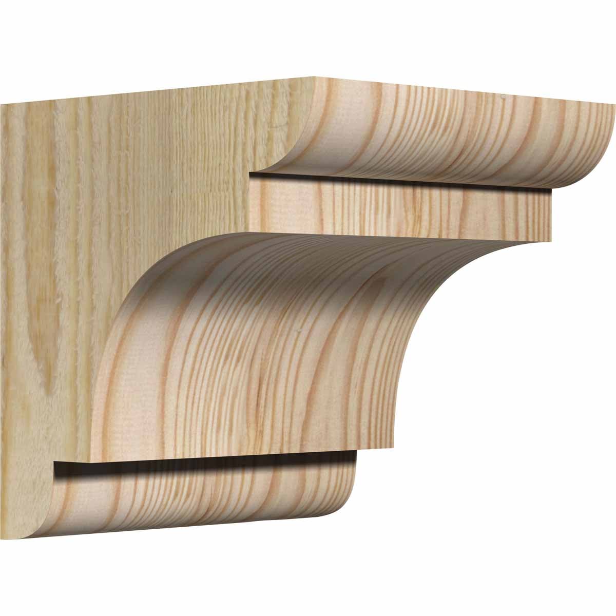 Ekena Millwork COR06X06X06NEB00RDF 6-in x 6-in x 6-in New brighton Unfinished Douglas fir Wood Paintable/Stainable Corbel