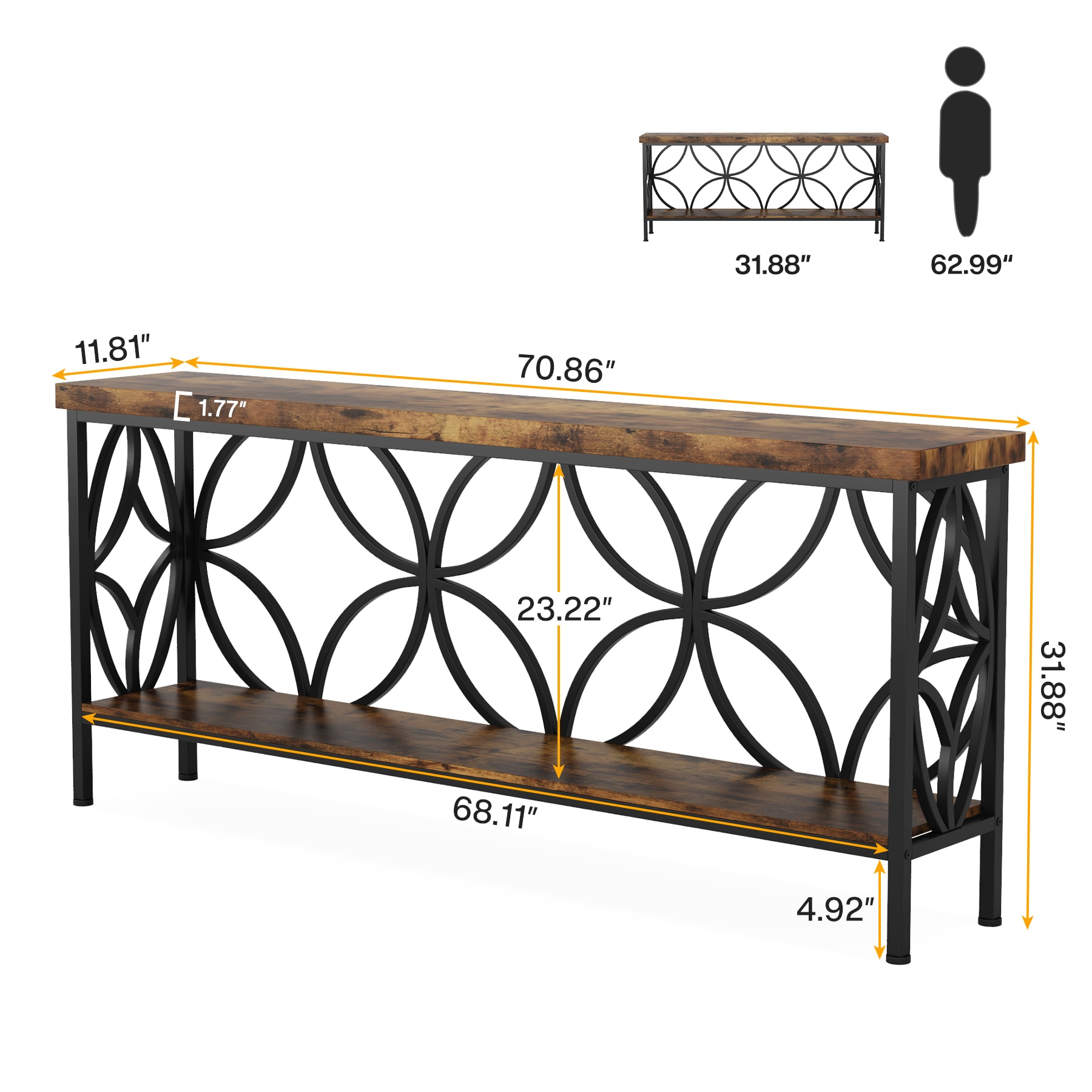 Tribesigns LWFD-F1809 Console-Sofa-Tables - View #7