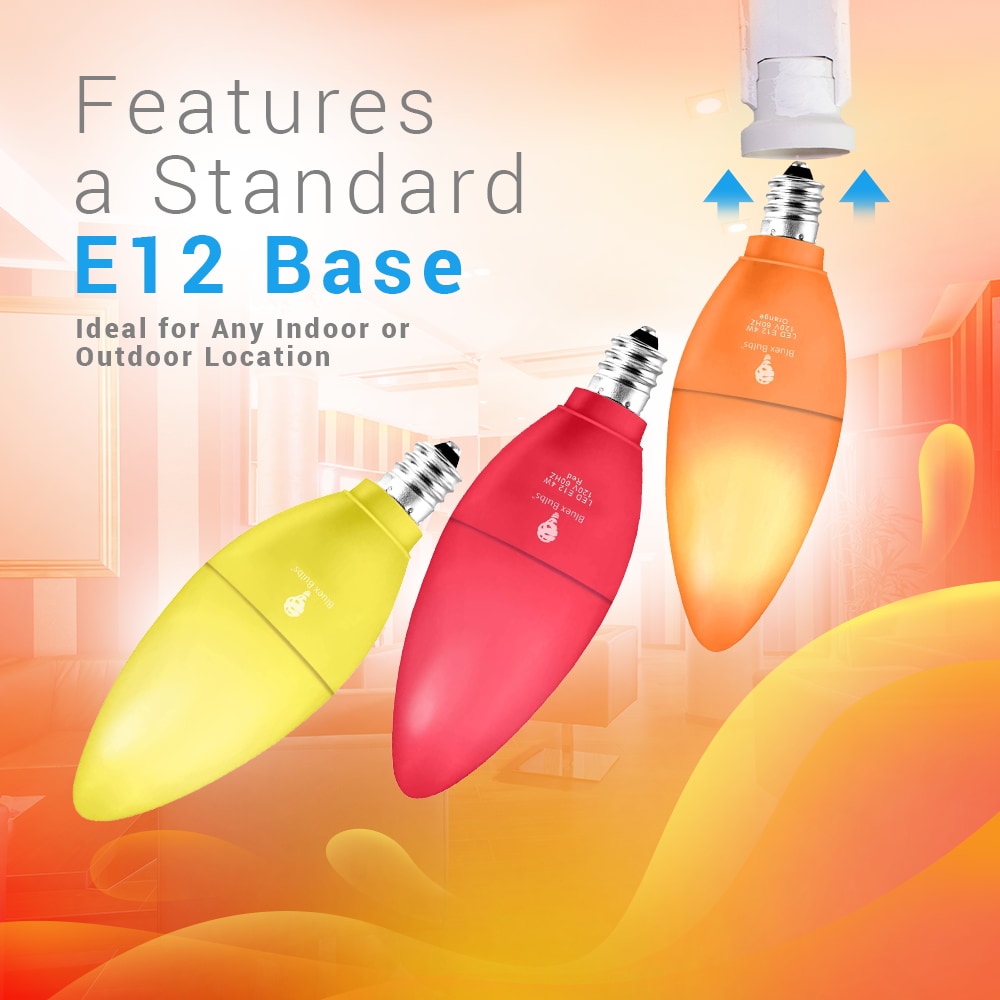 Bluex Bulbs COLOR-PURPLE-E12-4W Dec-Led-Light-Bulbs - View #4
