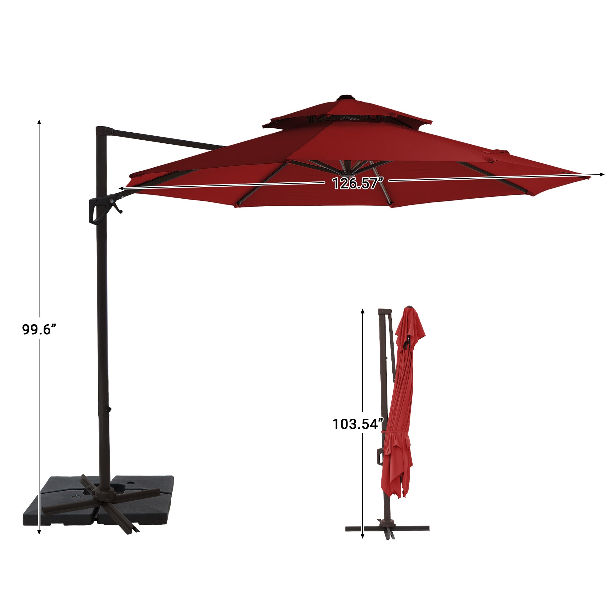 VOUA JYLM-10X10-RD Umbrellas-2 - View #3
