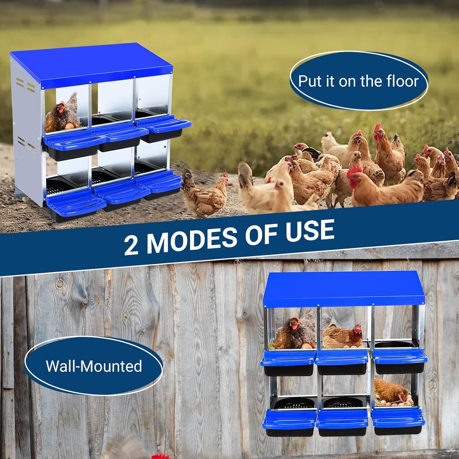 Qeetex GGL-PPG-33CXB3HX Chicken-Coops-Rabbit-Hutches - View #2