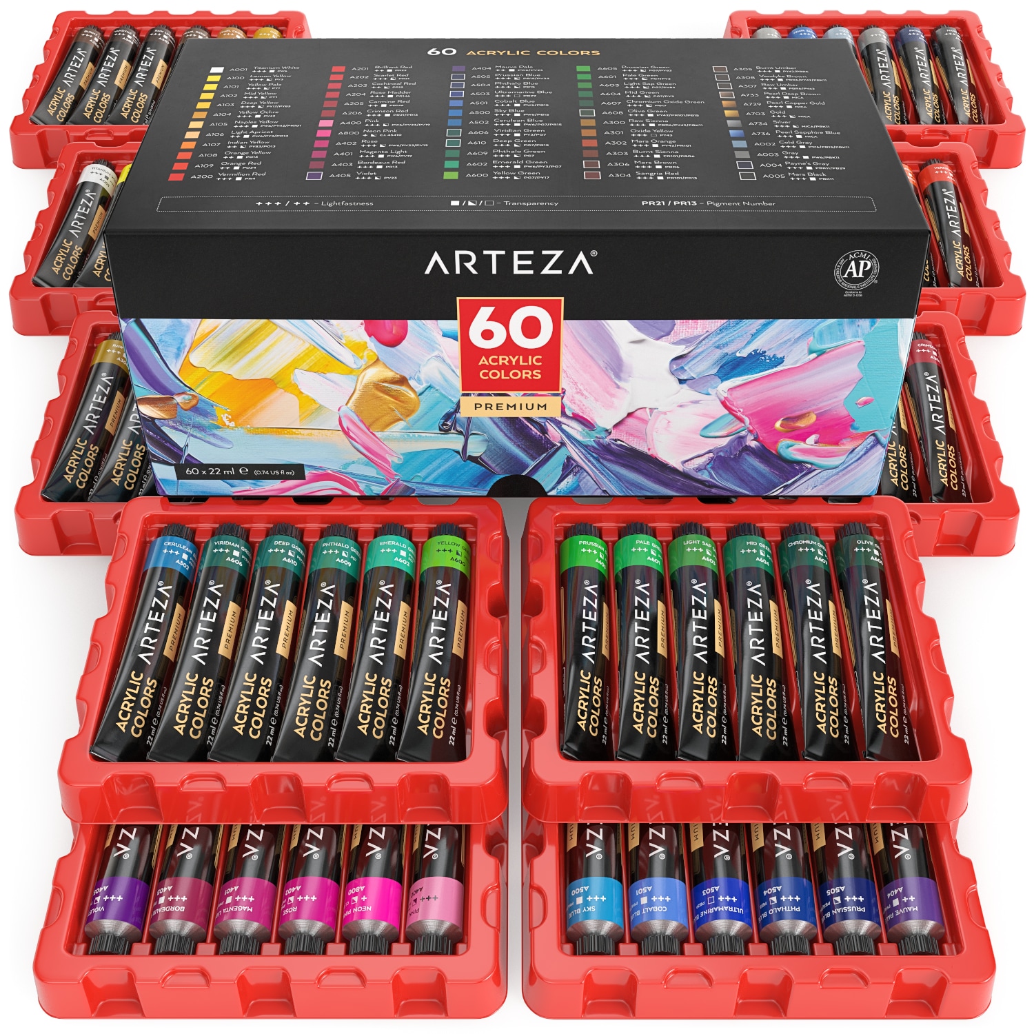 ARTEZA Multi-colored Acrylic Paint at