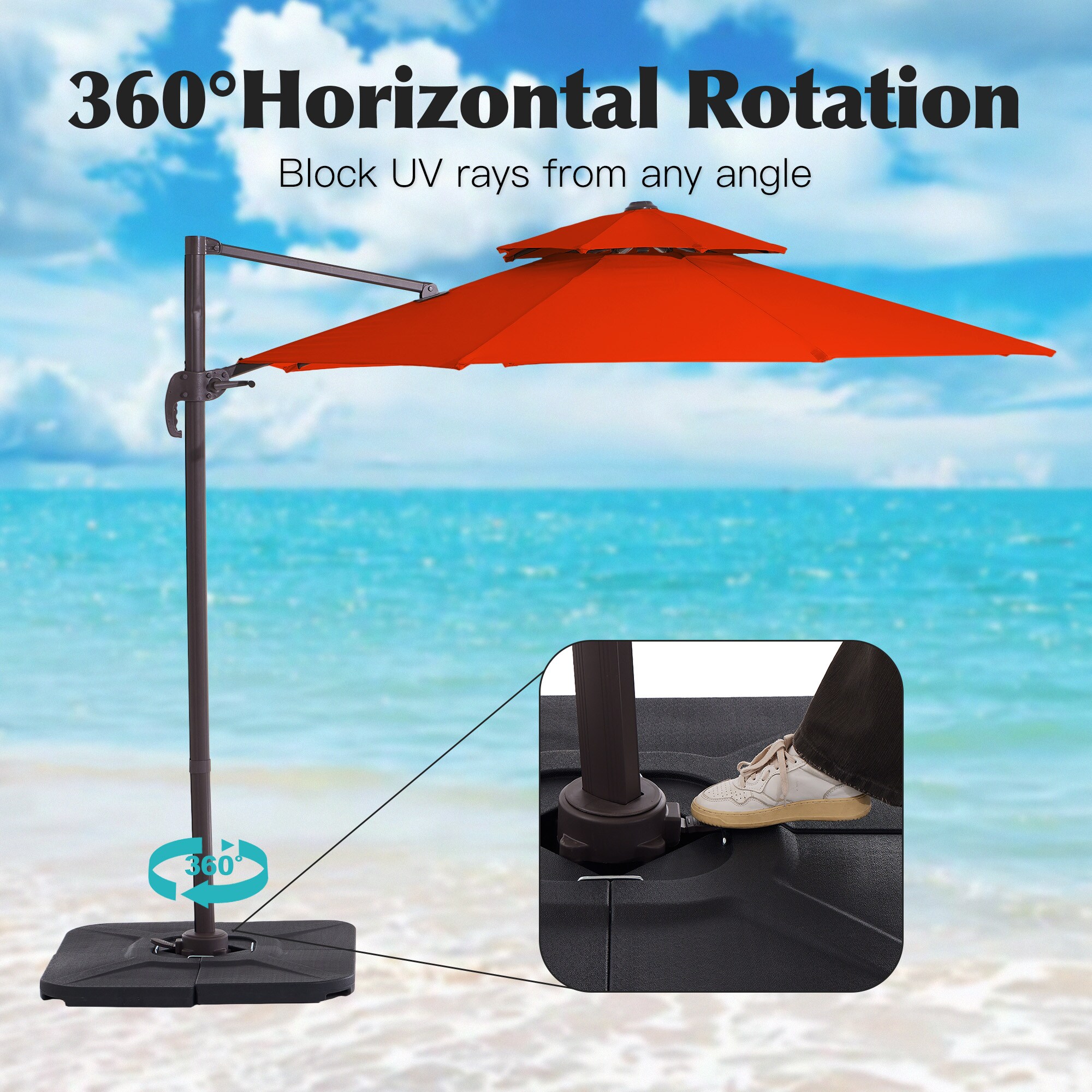 VOUA JE-LK11-RD+BASE Umbrellas-2 - View #6