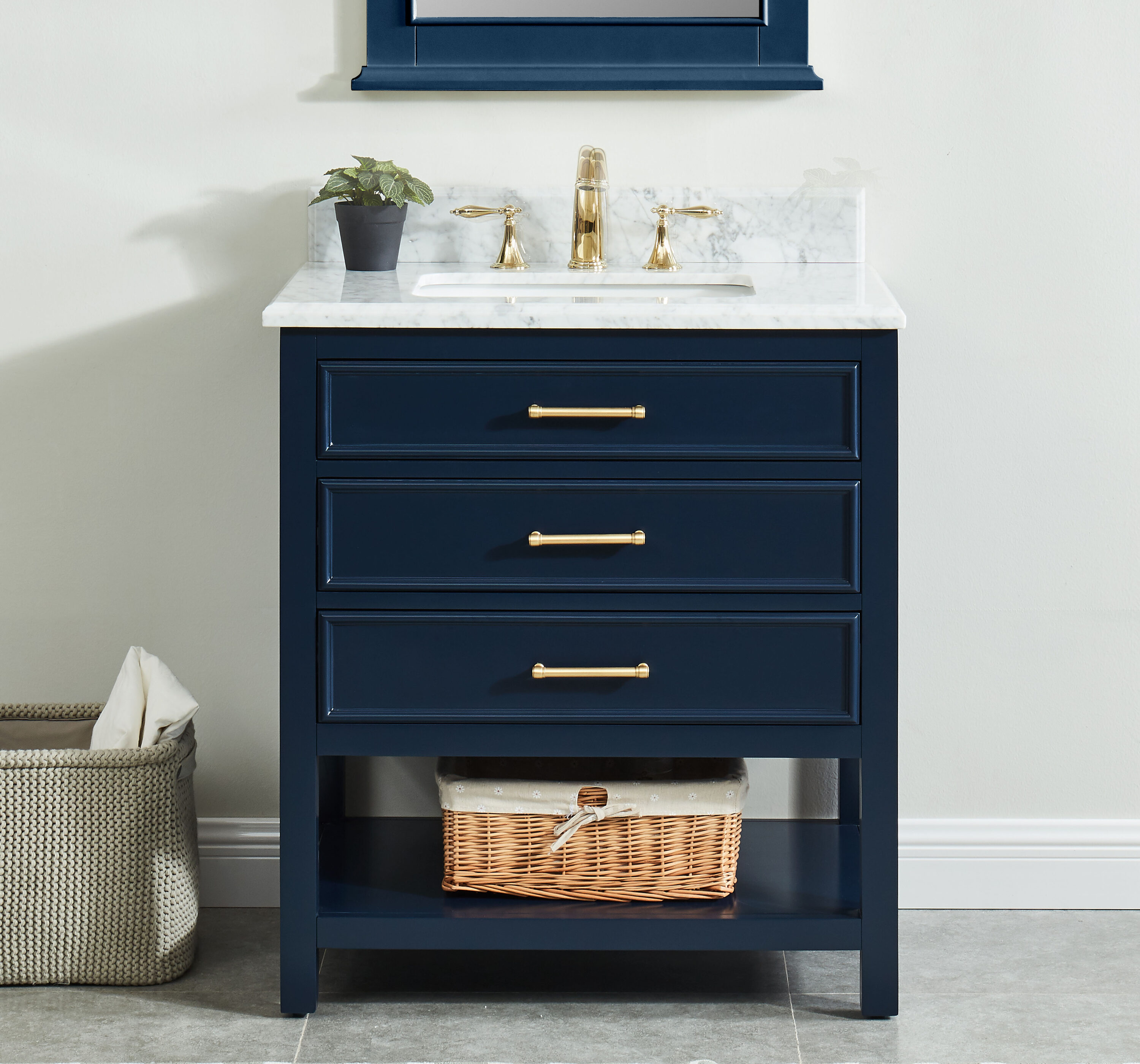 3 x 3 Reclaimed Locker Basket Unit with Royal Blue Drawers and Natural  Steel Frame, Free U.S. Shipping