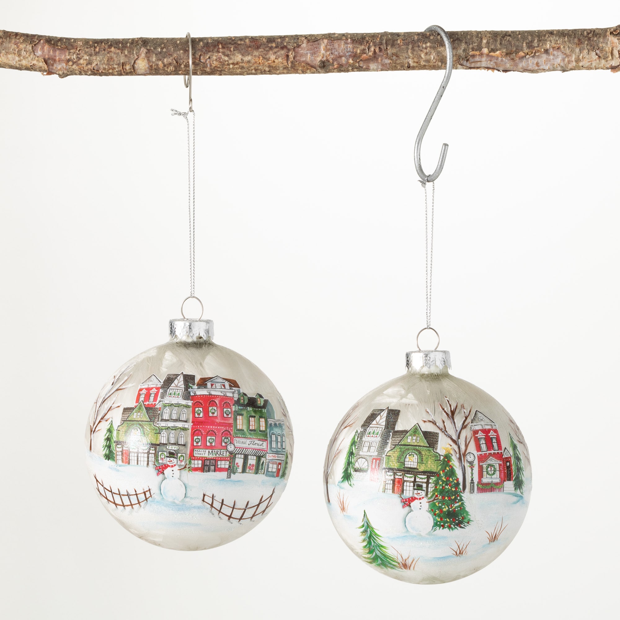 Sullivans 5.5 in. Lighted Lantern Ornament - Set of 3, Multicolored Christmas Ornaments
