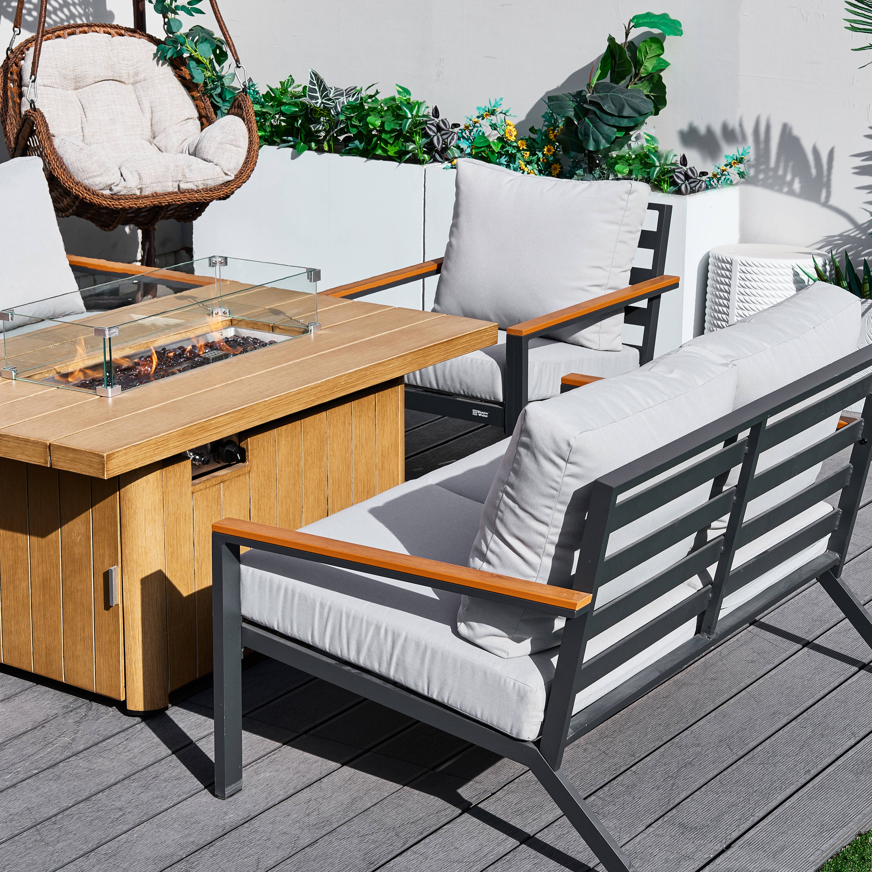 Direct Wicker DWS-2481&2334-BR Patio-Conversation-Sets - View #3