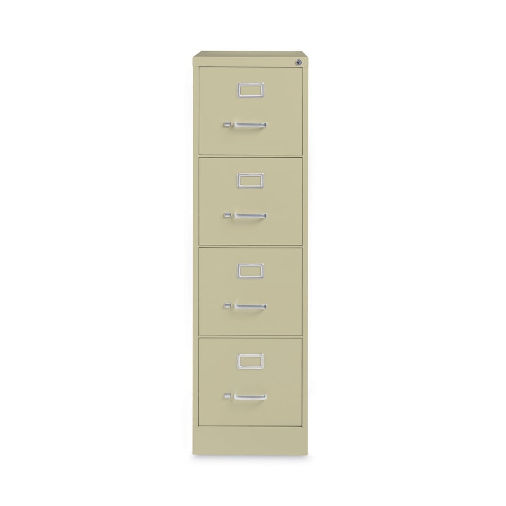 Alera 26129 4-Drawer Vertical File Cabinet for Letter-Size Documents - Putty Finish