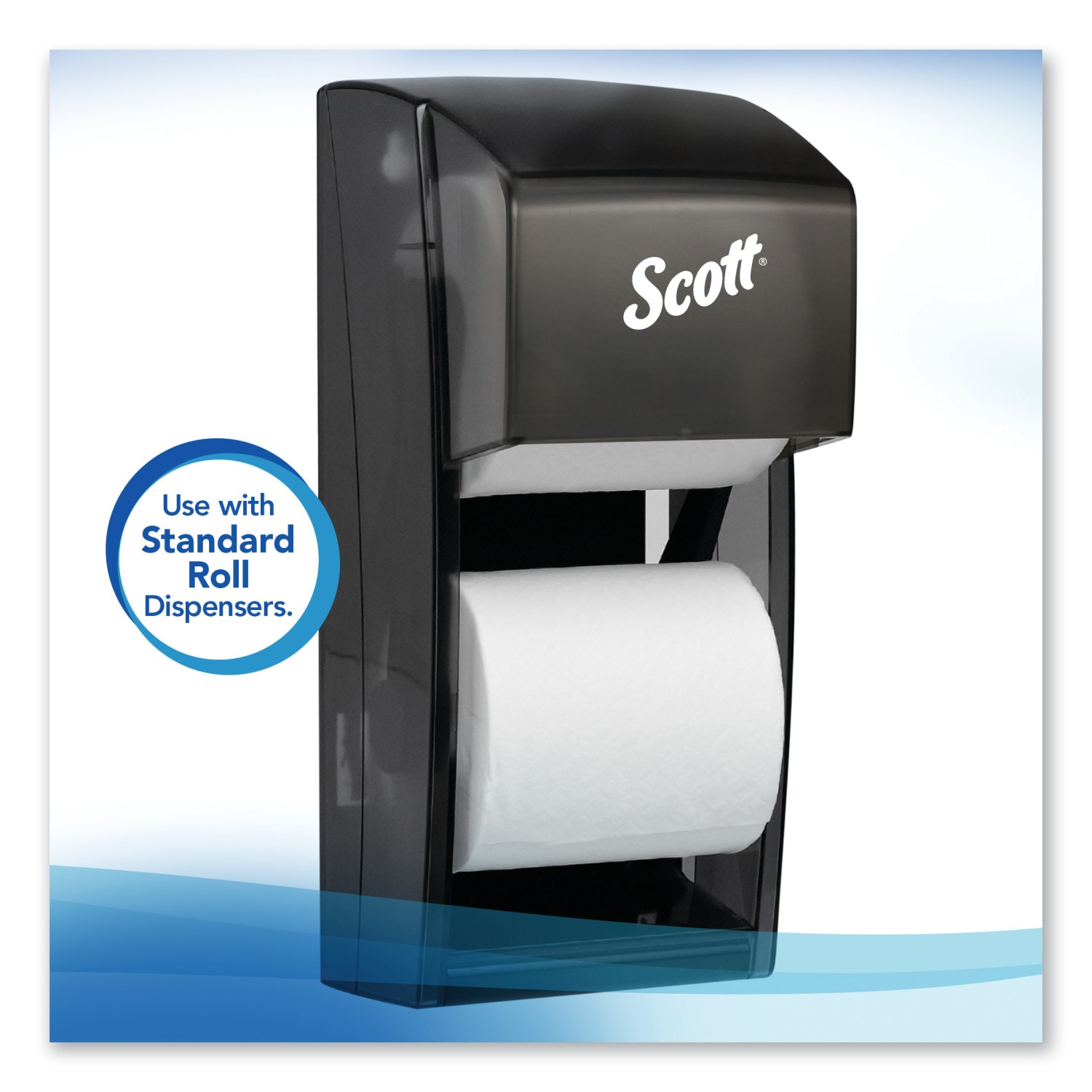 SCOTT® ESSENTIAL® 2-ply Toilet Paper Roll (38003), White, 12 Packs / Case,  4 Rolls / Pack (48 Rolls)