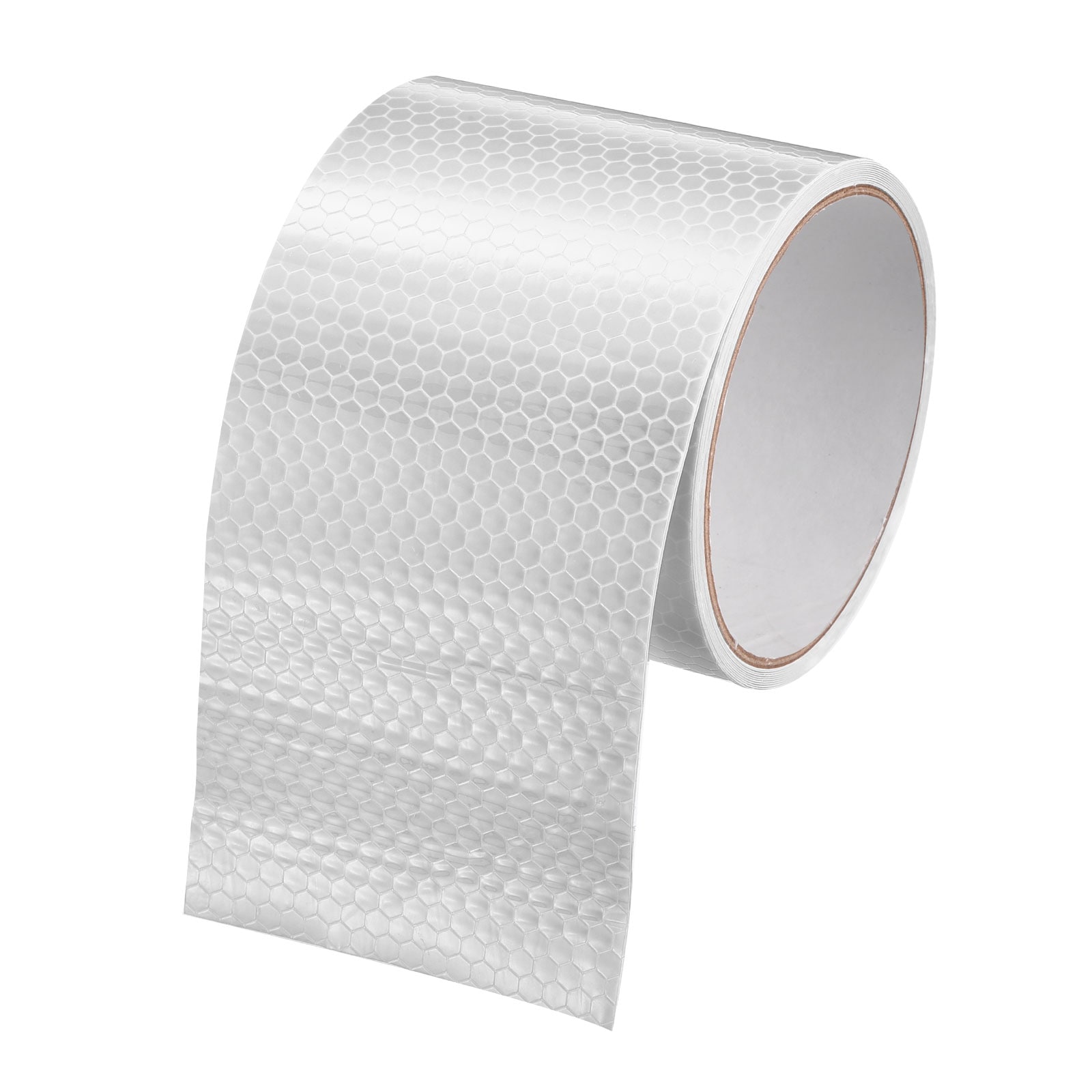 Unique Bargains Reflective Tape 3inch x 10 Ft Night Safety Caution Warning Tapes Adhesive Tapes Waterproof PVC Marking Stickers for Trailers Motorcycle Steps Floor Boats Floor White