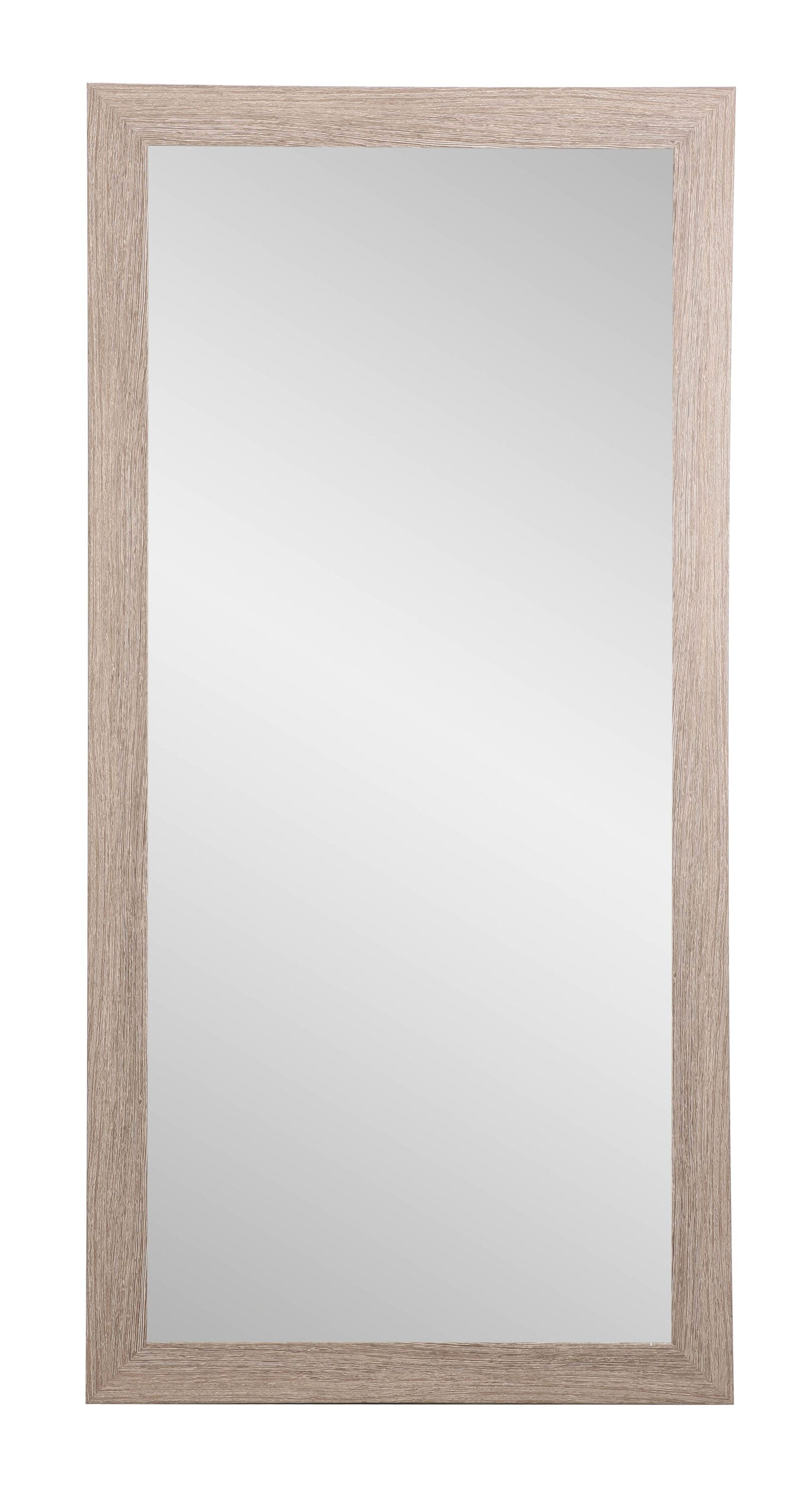 BrandtWorks BM036TS 32-Inches W x 66.0-Inches H Rectangle Classic Taupe/Grain Framed Full Length Wall Mirror