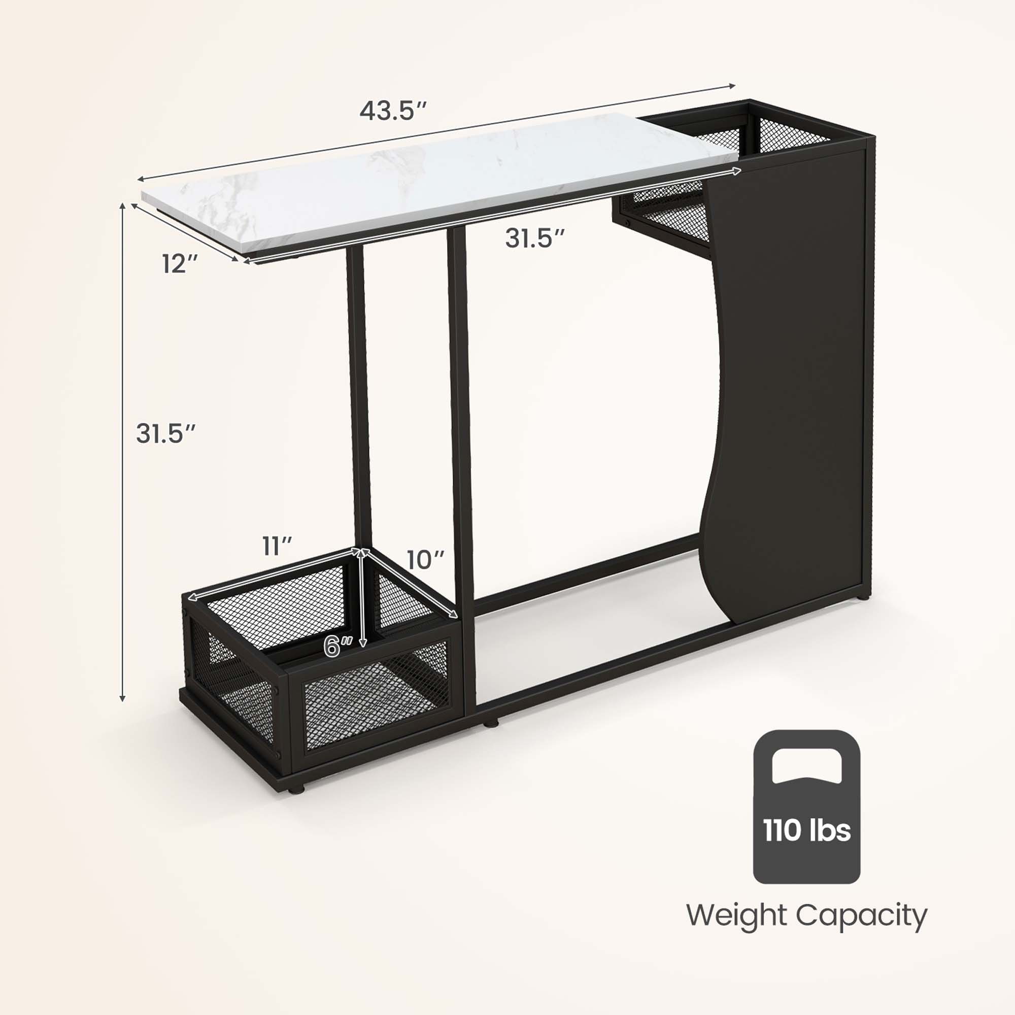 Costway SXL00171 Console-Sofa-Tables - View #2